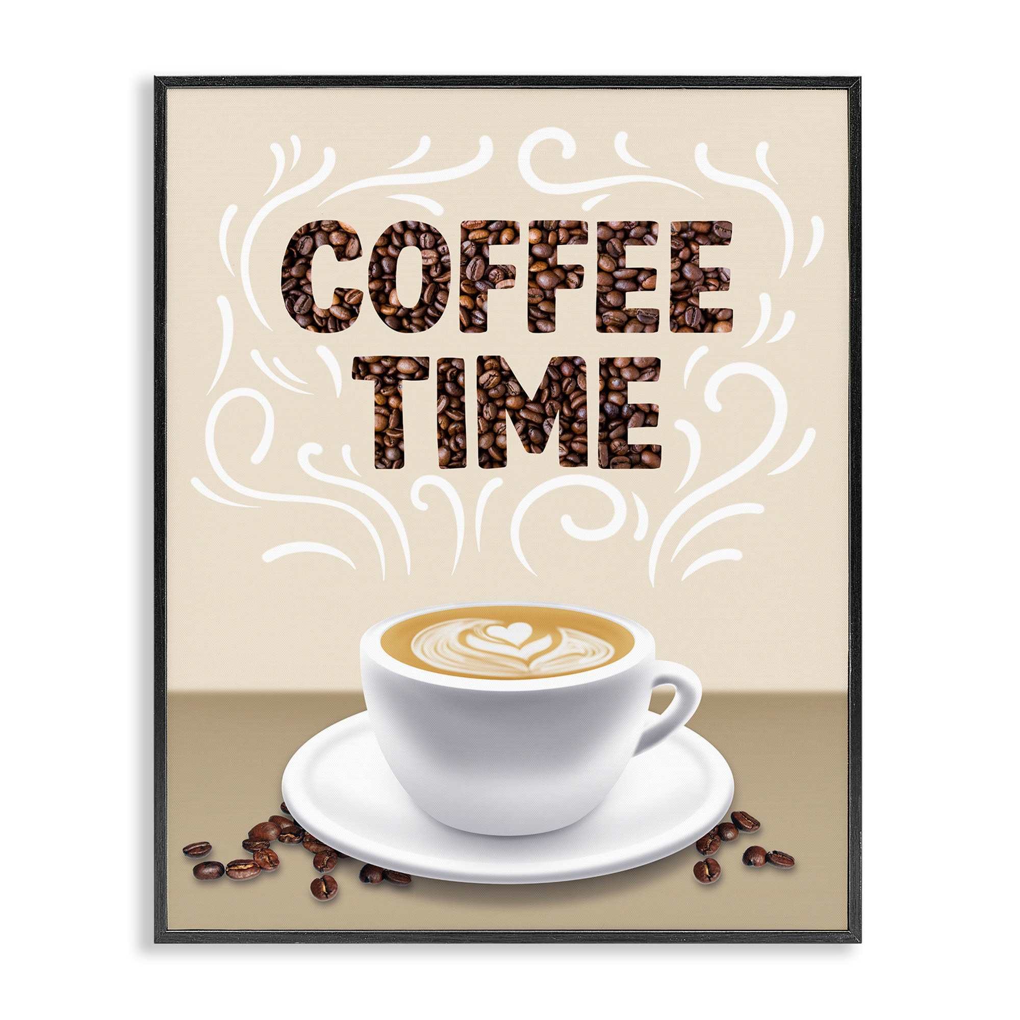 Stupell Industries BS-482-FR-24X30 Traditional Coffee Time Brew Black Framed Giclee Art By Marcus Prime 24 x 30