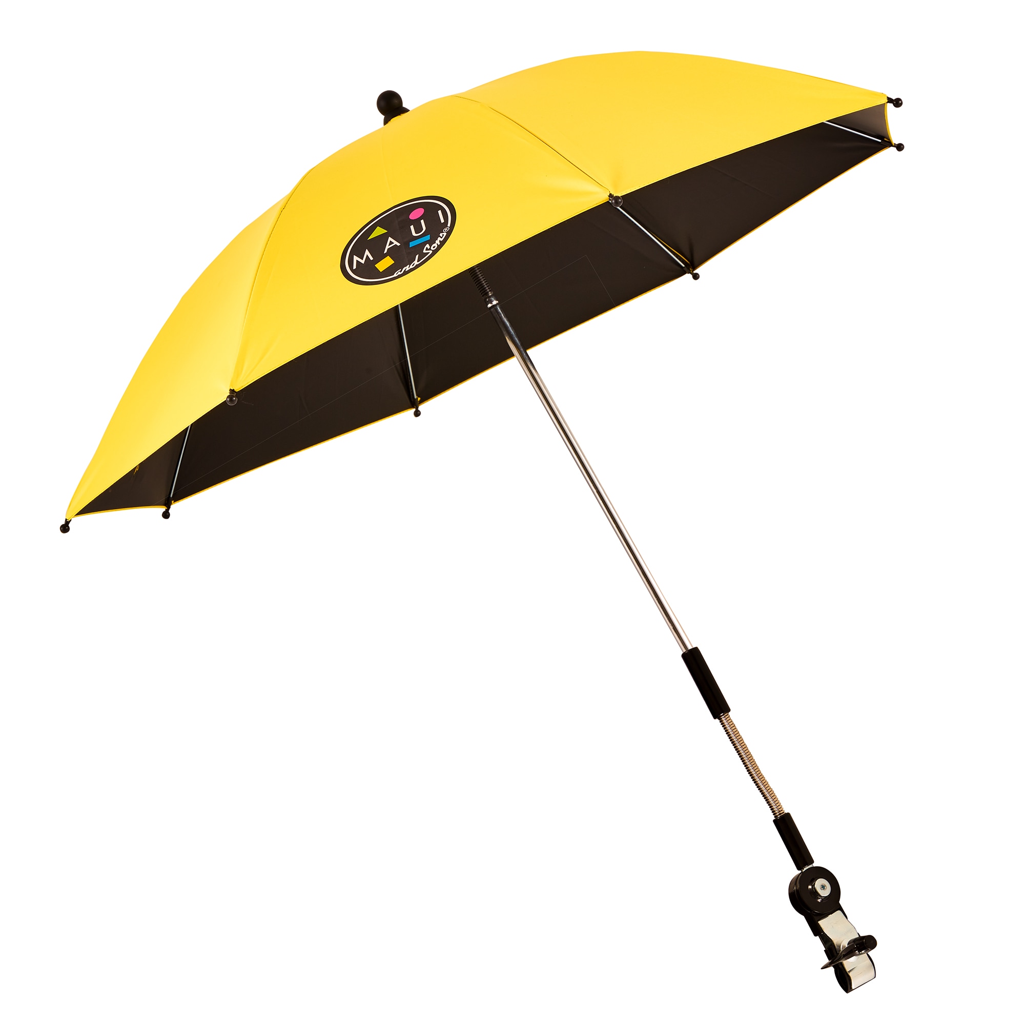 ProductWorks 58327-MYT 2.5-Feet Yellow Beach Umbrella