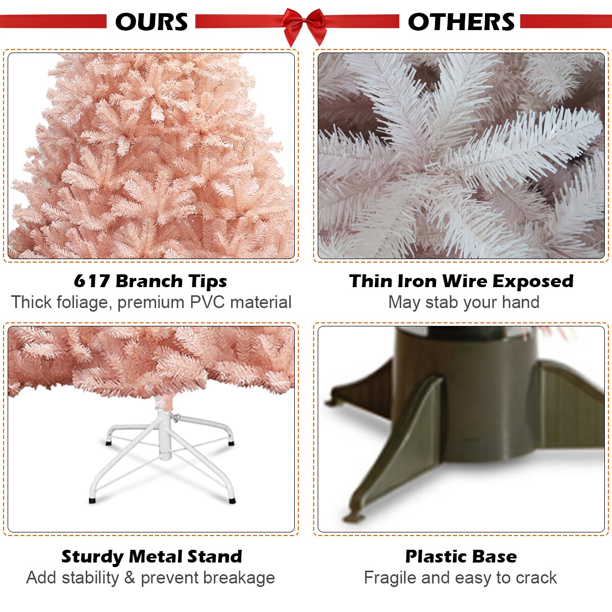 Costway CM22348 Artificial-Christmas-Trees - View #2