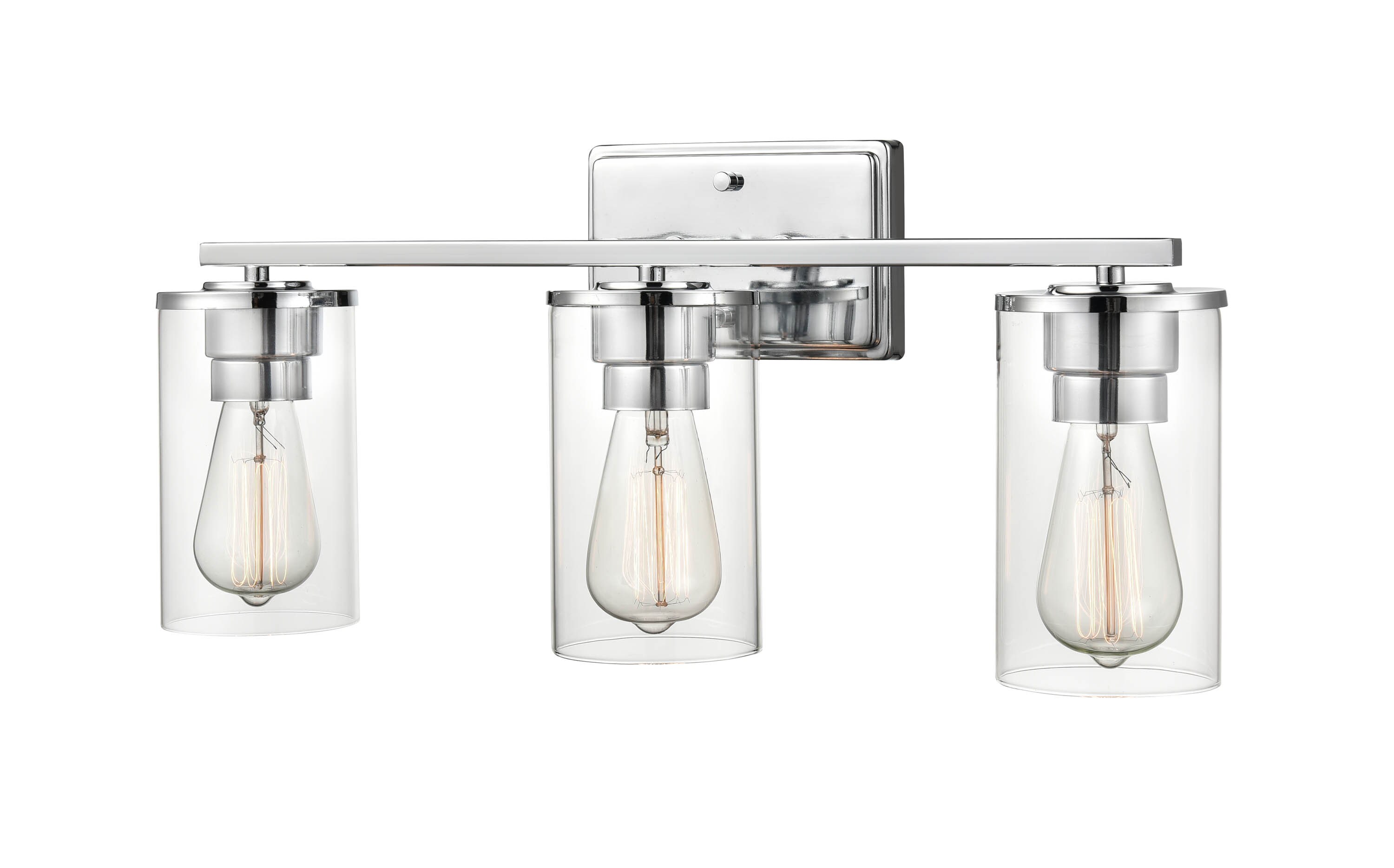 Millennium Lighting Verlana 24-in 3-Light Polished Chrome Traditional ...