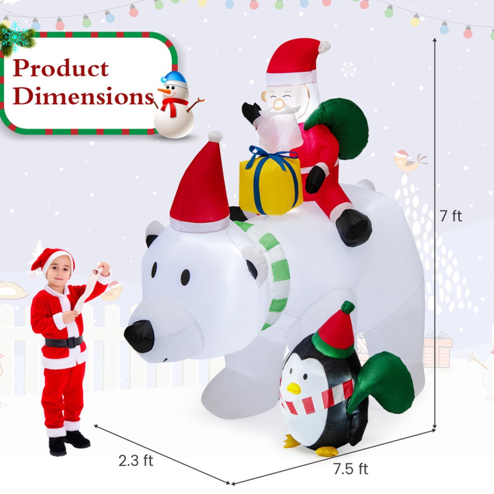 SUGIFT LW038SUGHY387 Christmas-Inflatables - View #3