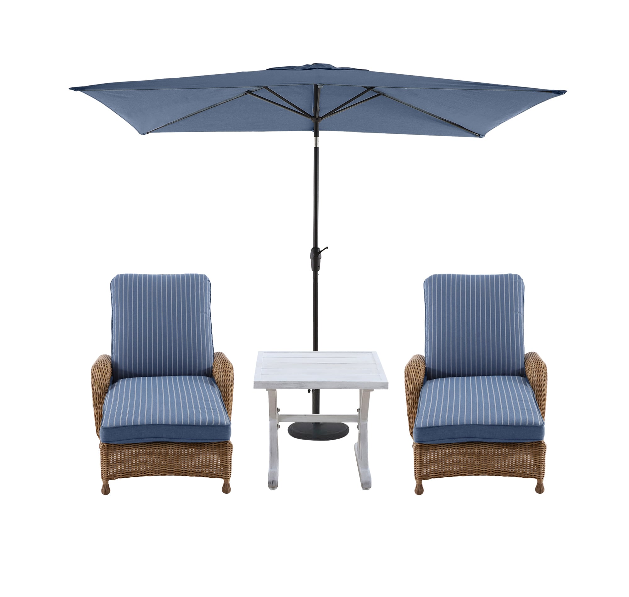 lounge chairs with umbrella