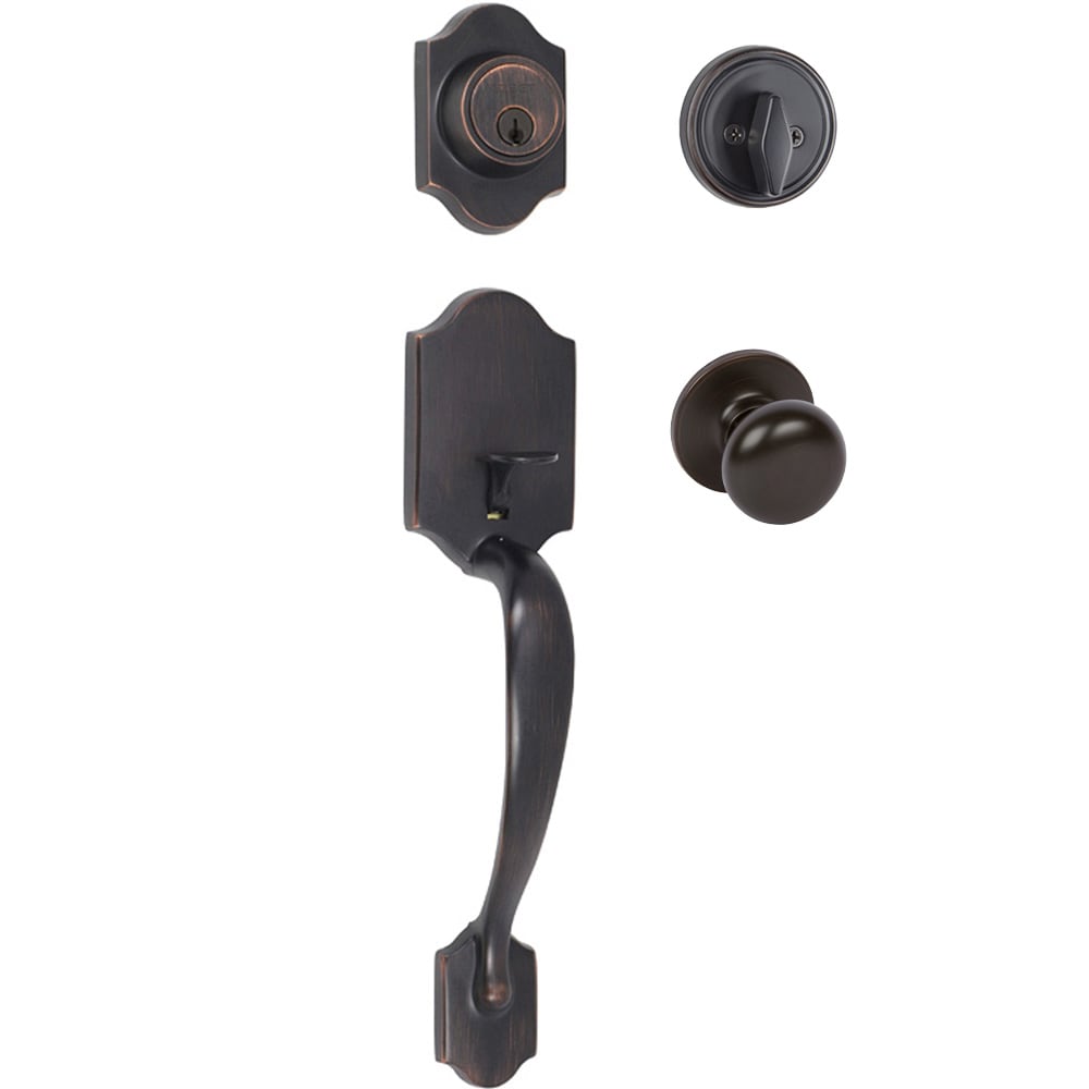 Delaney Hardware D40917 Wicklow Wicklow Tuscany Bronze Single-Cylinder Entry Door Handleset with Knob
