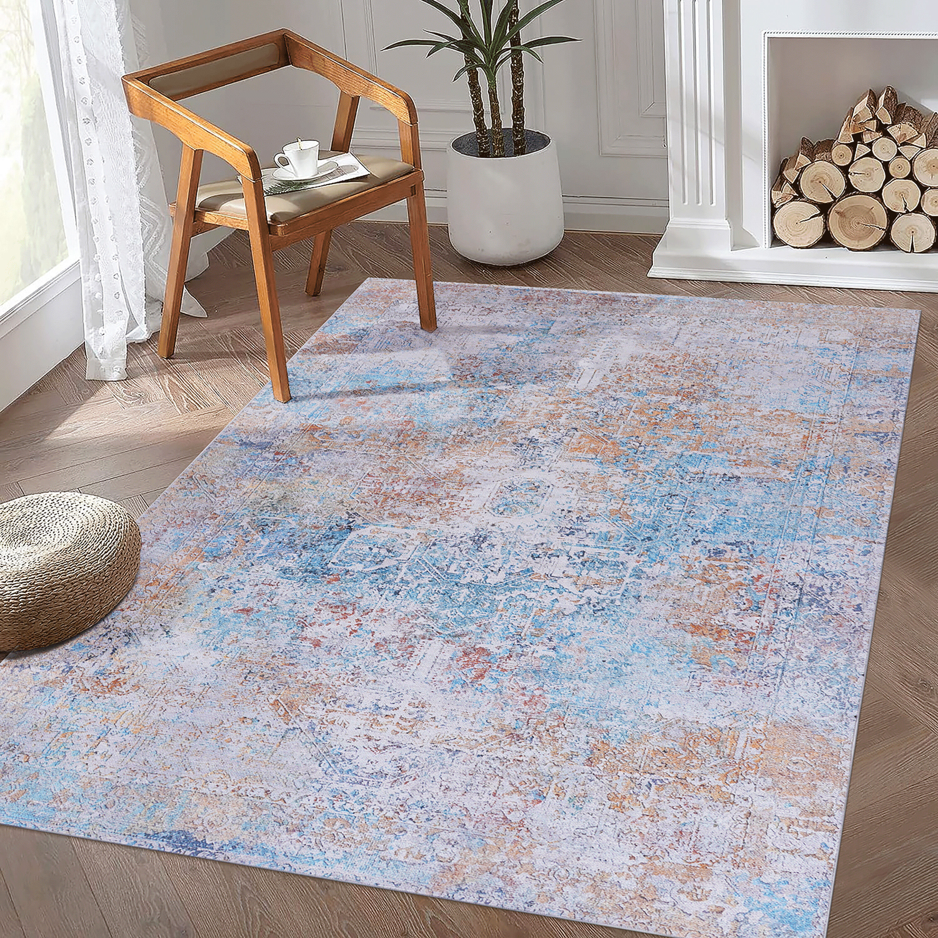 ToolCat NGG39-45-MT 5 x 8 (ft) Polyester Multiple colors Rectangular Indoor/Outdoor Area rug