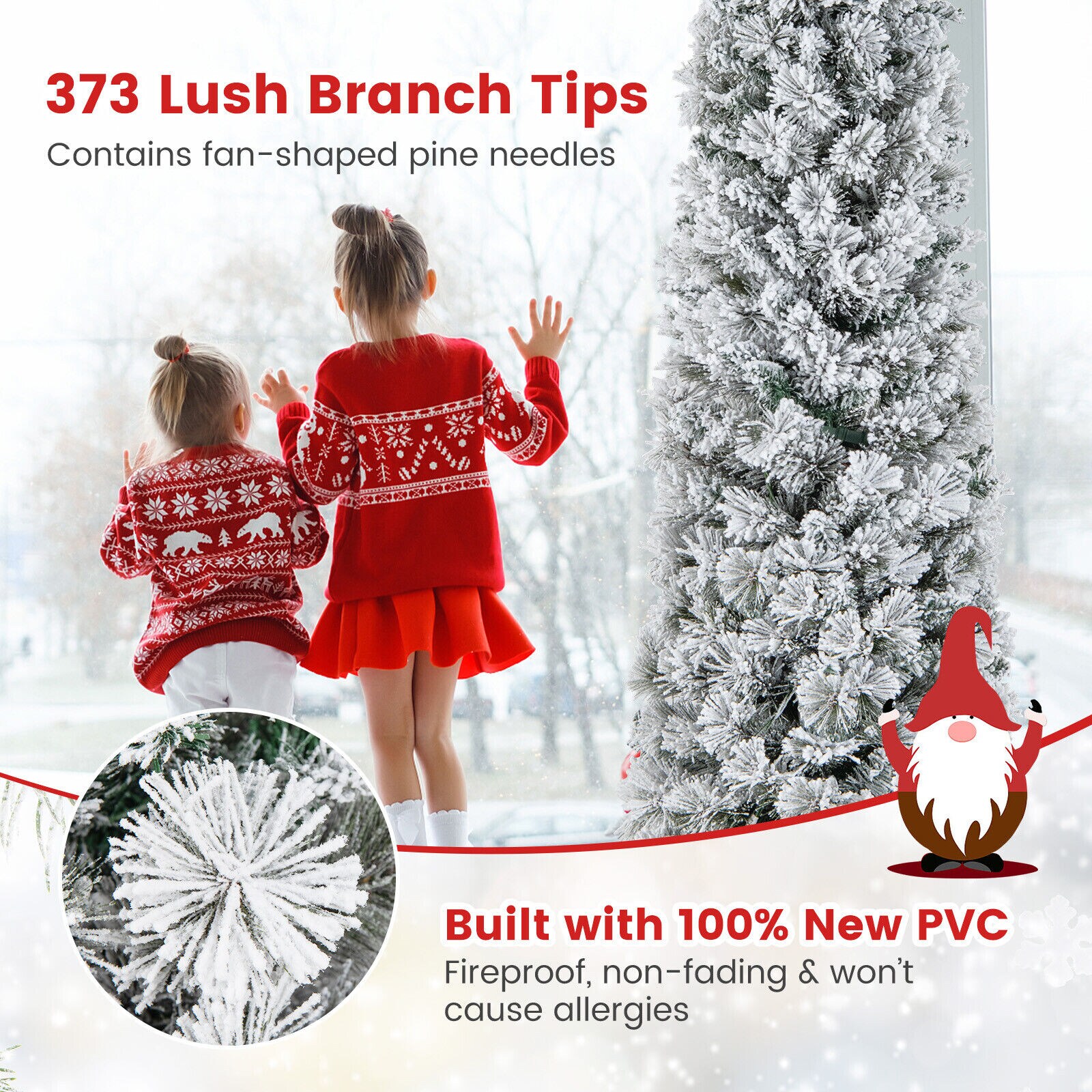 WELLFOR TX-HGY-10011US Artificial-Christmas-Trees - View #8