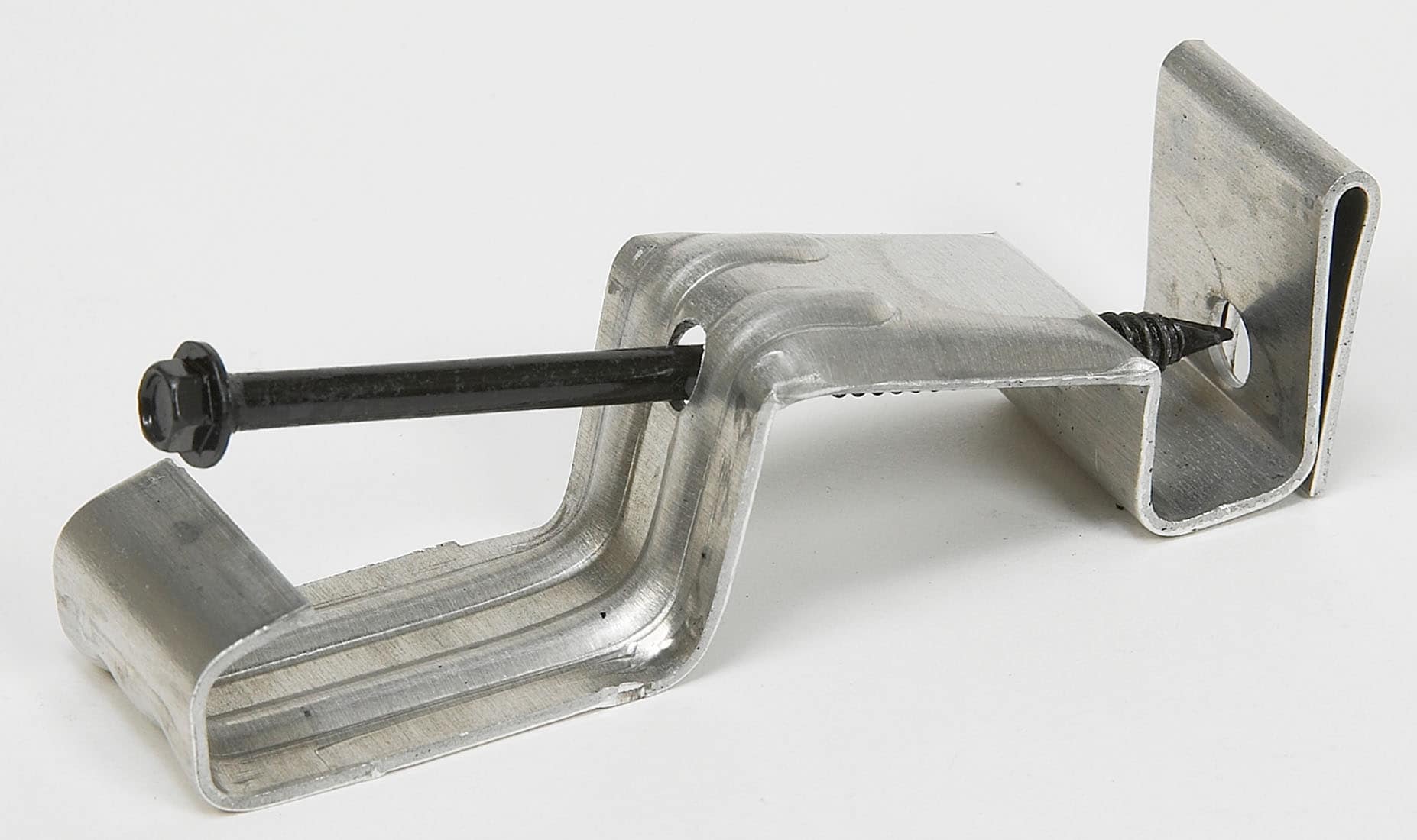 Quick Screw 6" inch Aluminum Hidden Rain Gutter Bracket Hook clip style Hangers 