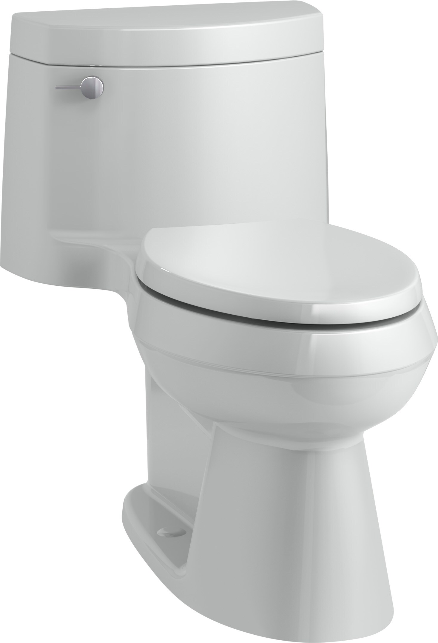KOHLER 3619-95 Cimarron Ice Grey Single Elongated Chair height Soft Close 1-piece Toilet 12-in Rough-In WaterSense 1.28 GPF