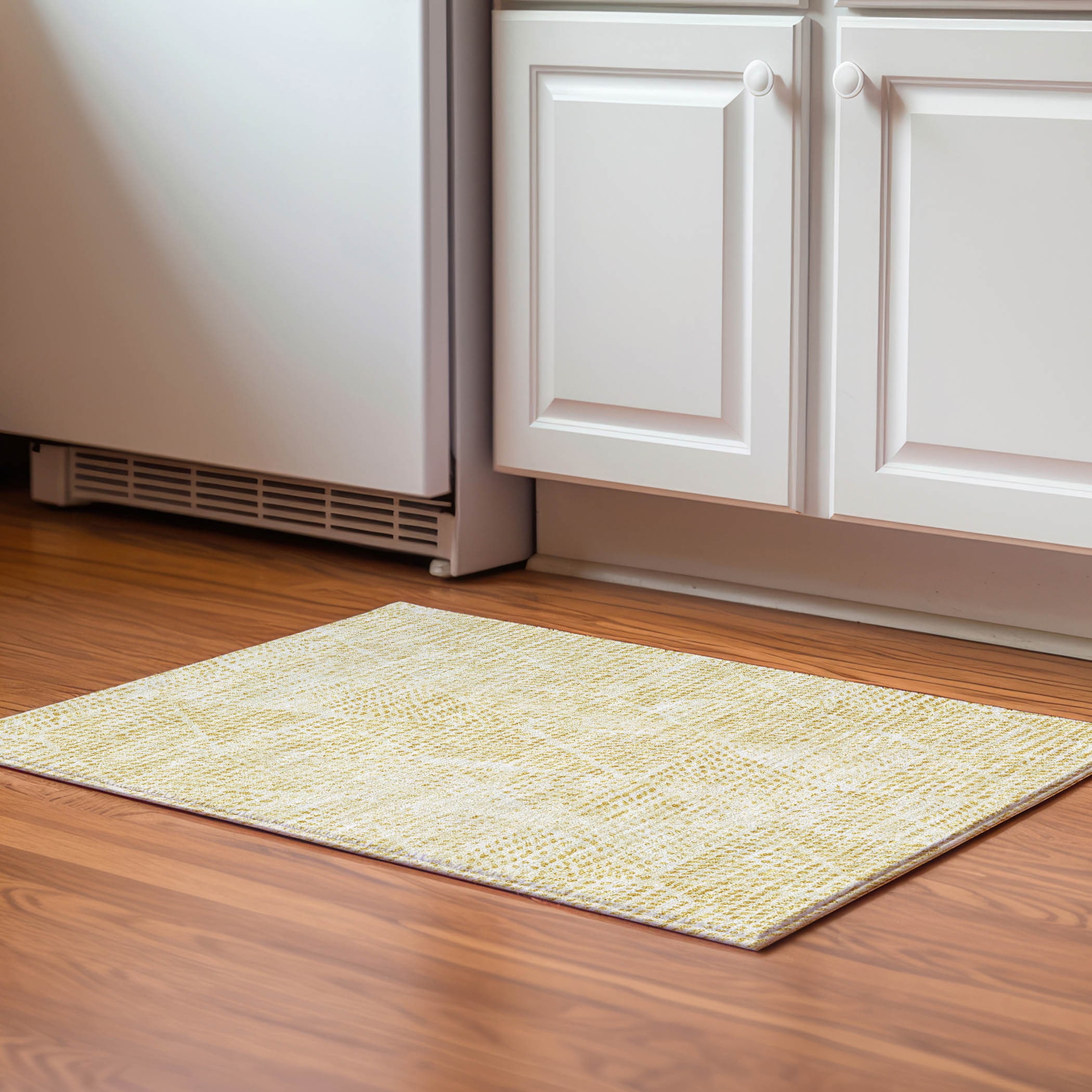 Addison Rugs AMF591WH20X30 Mayfield AMF591WH 2 x 3 (ft) Loomed Polyester Wheat Rectangular Indoor Geometric Machine washable Area rug