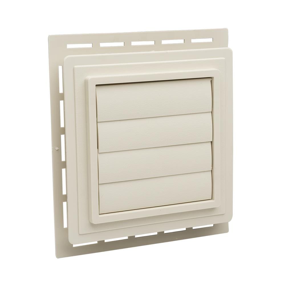Ply Gem EXVENTL 53 7.5-in x 8.5-in Almond/Woodgrain Vinyl Universal Mounting Block