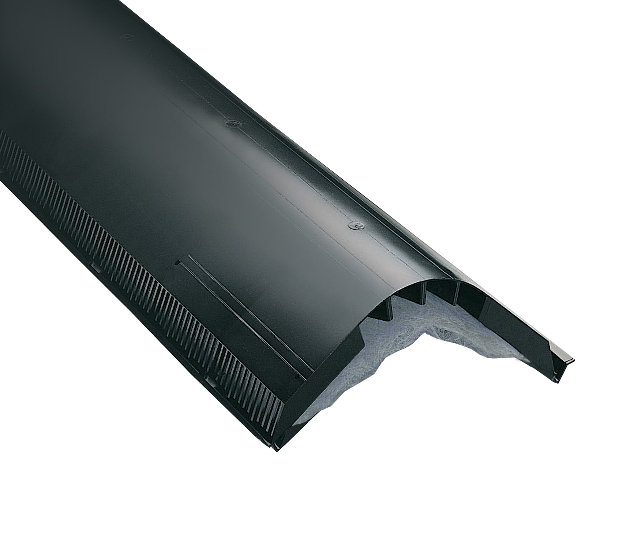 CertainTeed 410919 13.75-in x 48-in Black Plastic Stick Roof Ridge Vent