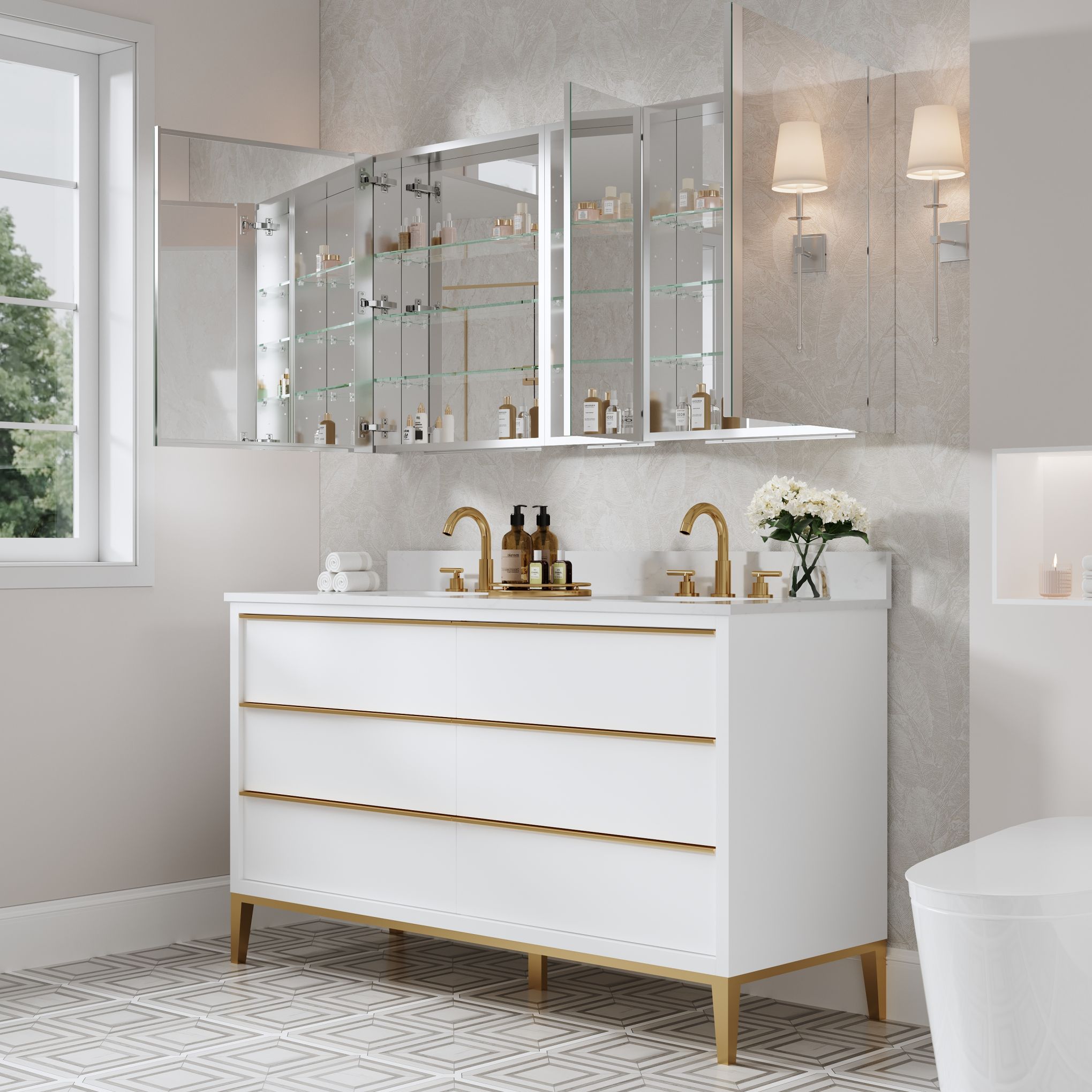 WELLFOR ROSA241224LRR Bathroom-Medicine-Cabinets - View #8