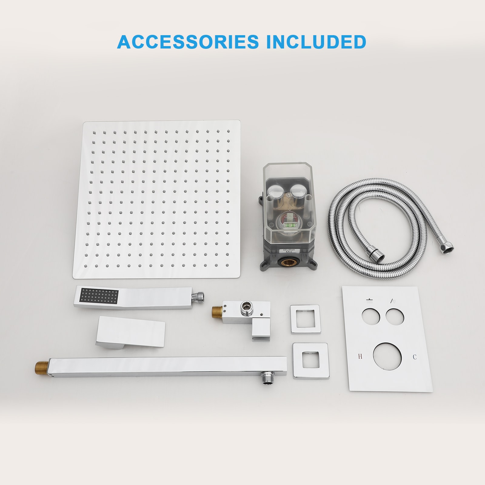 WELLFOR FH75010-ORB Showerhead-Bar-Panels - View #3