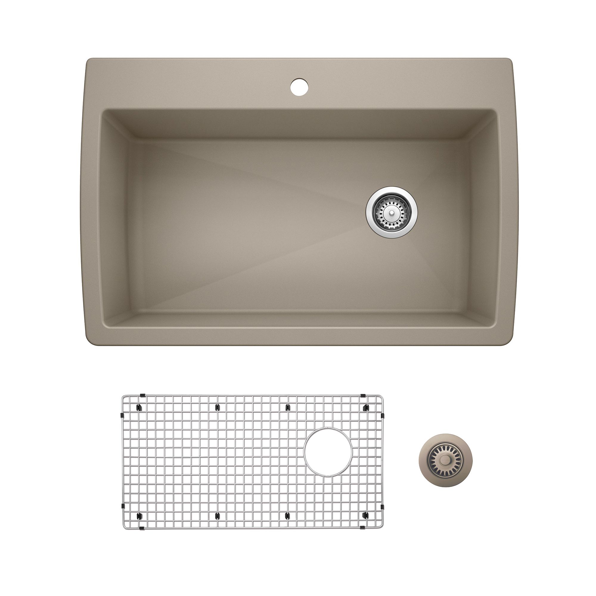 24 Florence Fireclay Single-Bowl Kitchen Sink