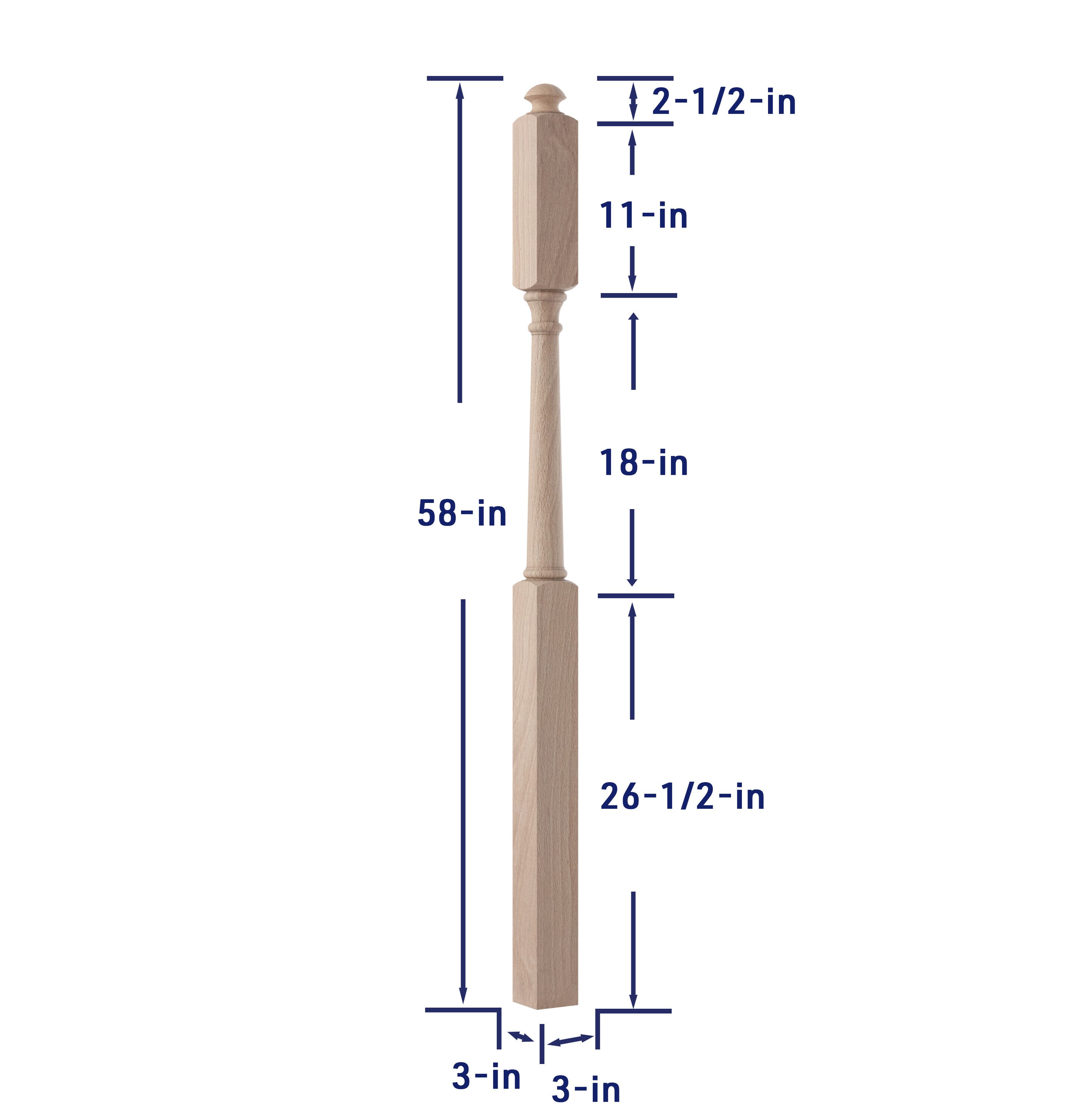 Crown Heritage 4434045 Interior-Stairpart-Newel-Posts - View #3