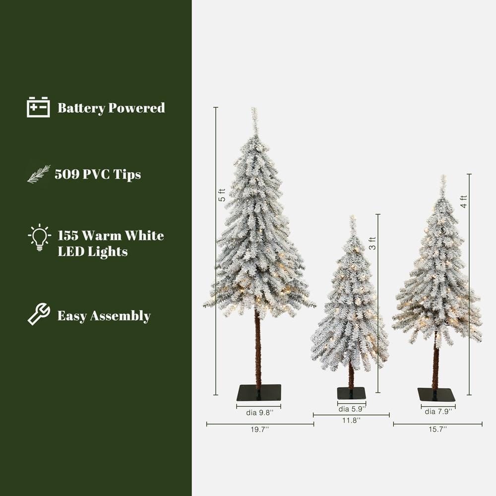 LuxenHome WHAP2046 Artificial-Christmas-Trees - View #5