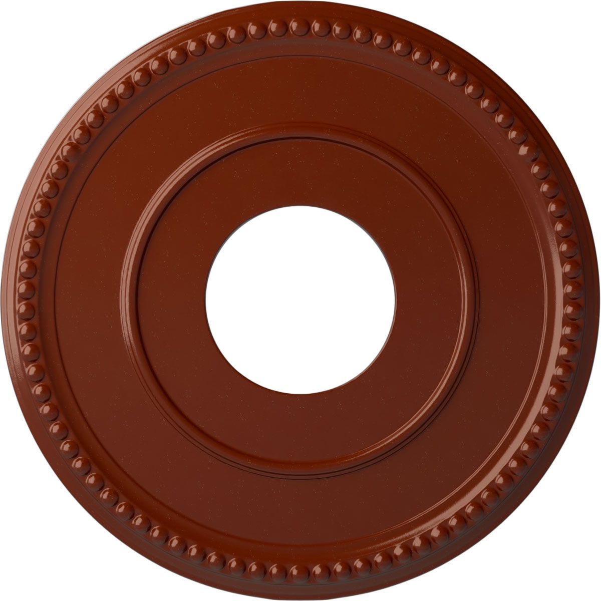Ekena Millwork CM12BRFIF Bradford 12.5-in W x 12.5-in L Painted Firebrick Polyurethane Whole Ceiling Medallion