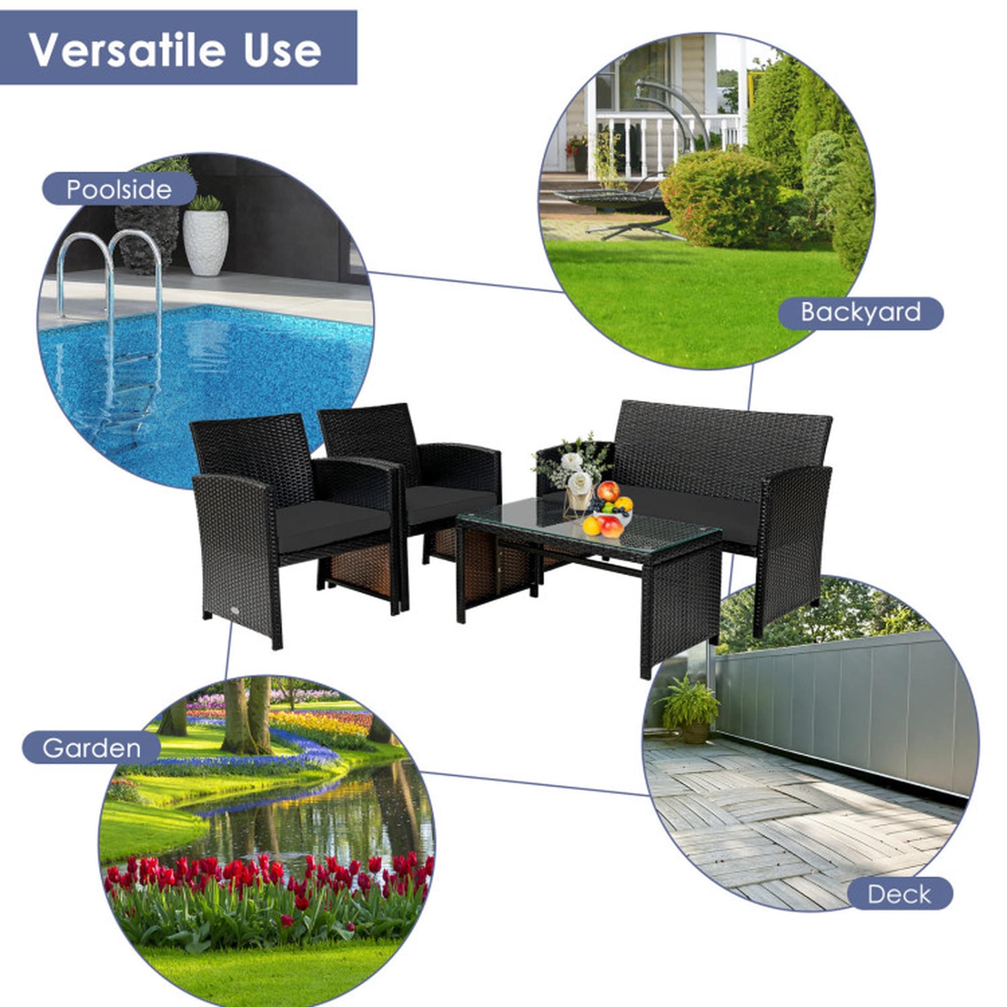Boyel Living BL-HYA8664DK Patio-Conversation-Sets - View #6