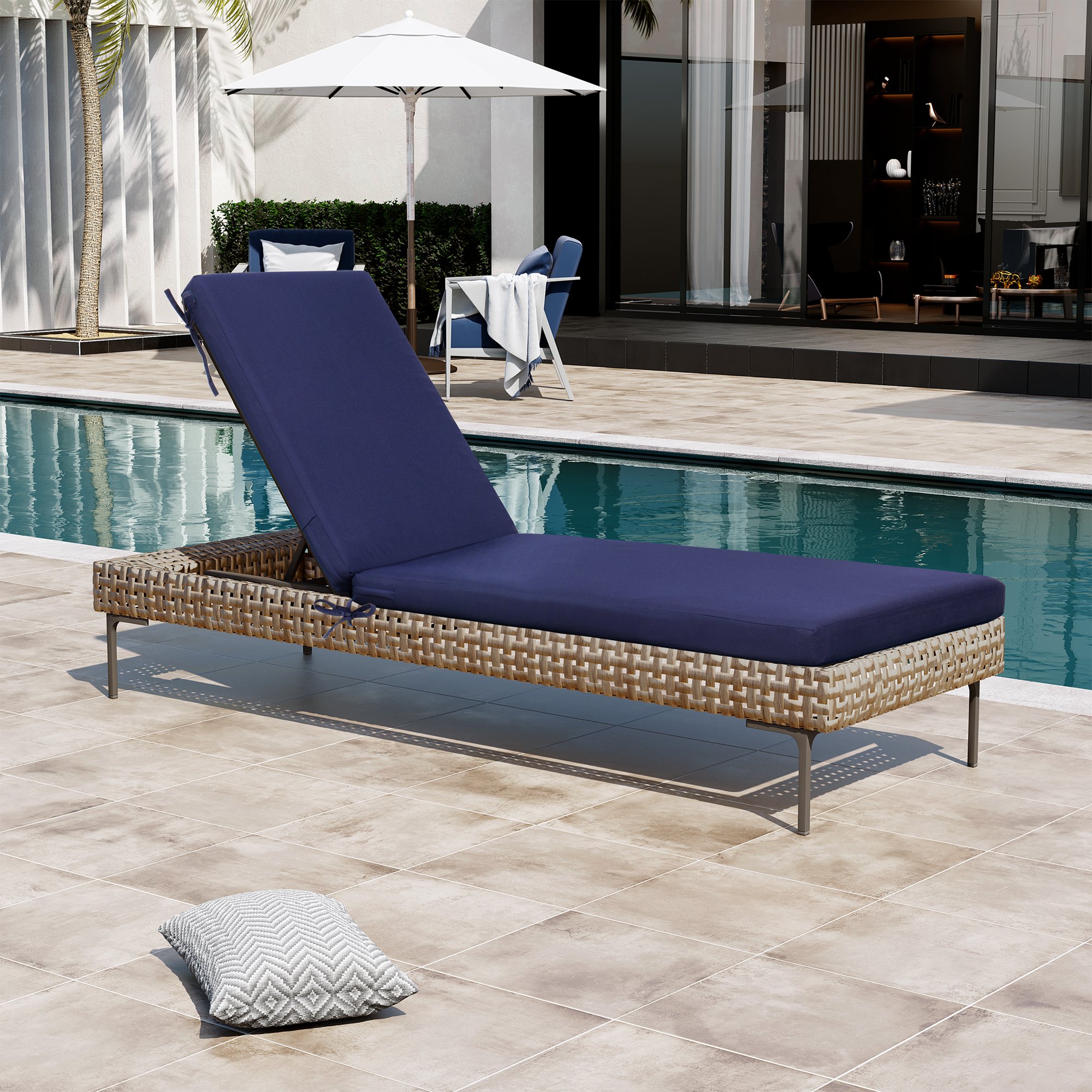 CloudFly CL-CU001NAV80-2 Patio-Furniture-Cushions - View #7