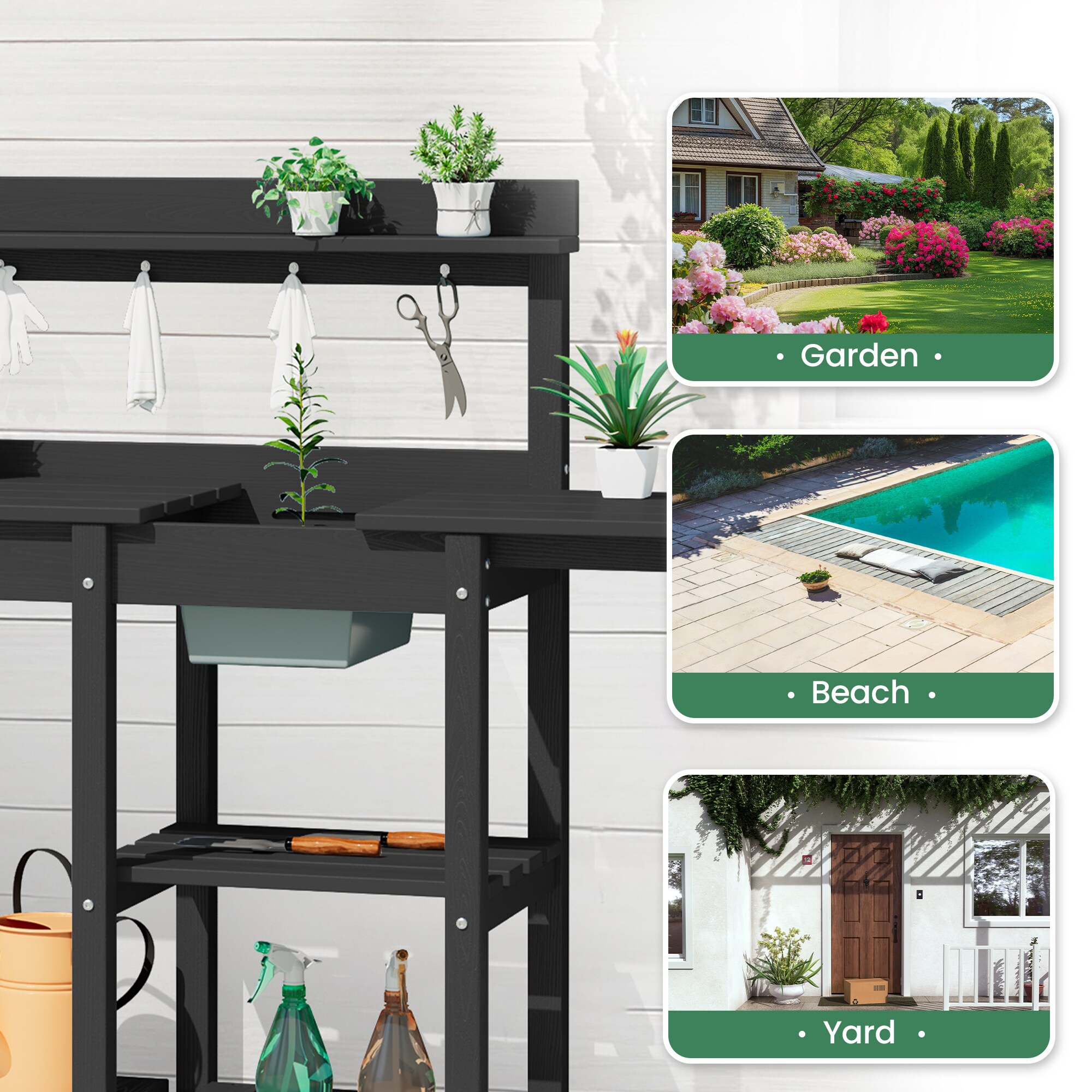 JEAREY PEYYGZT-BK Potting-Benches - View #6