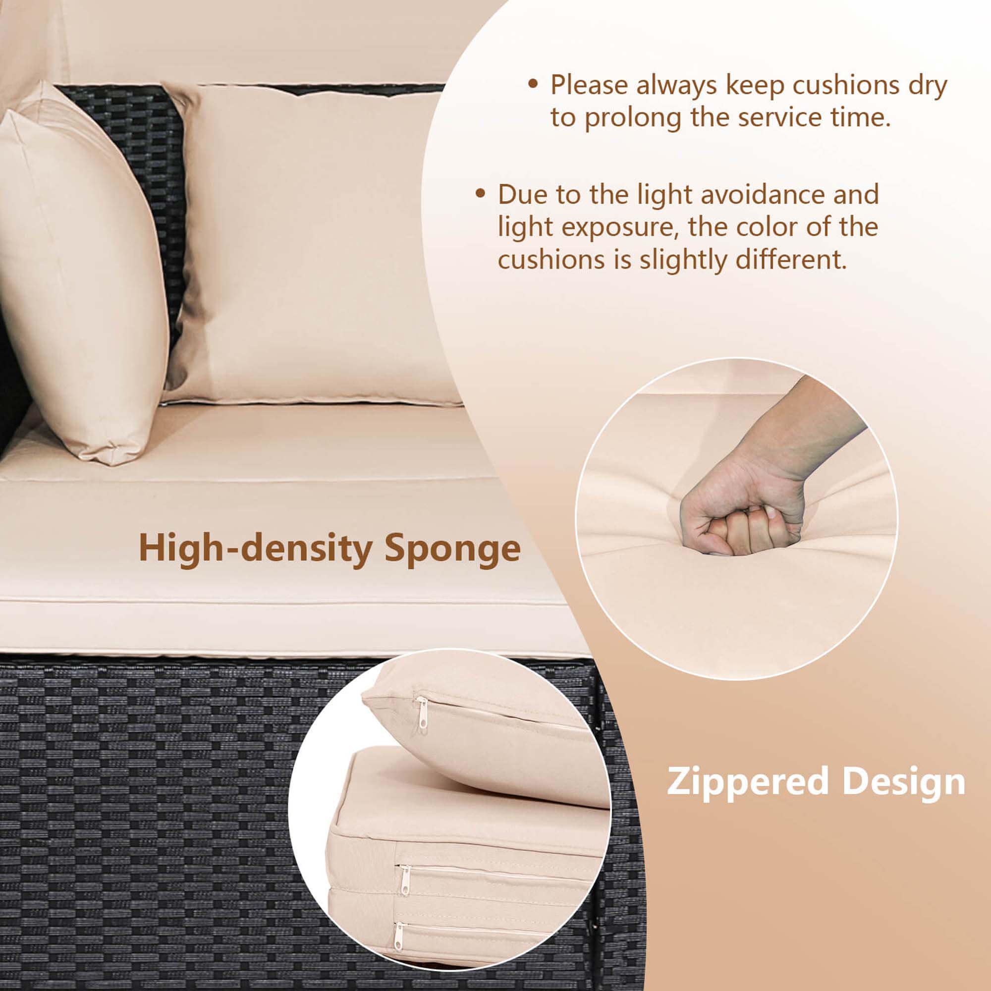 Costway HCST05047 Patio-Sofas-Daybeds - View #5