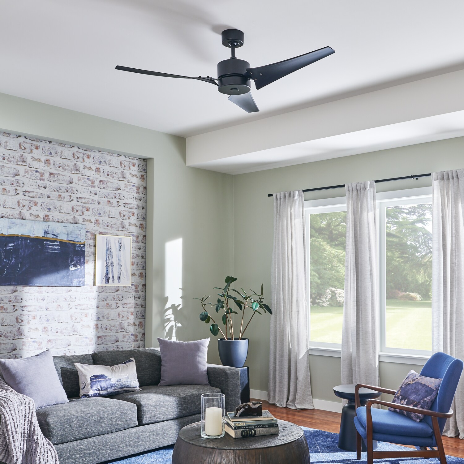 Kichler 330010SBK Ceiling-Fans - View #3