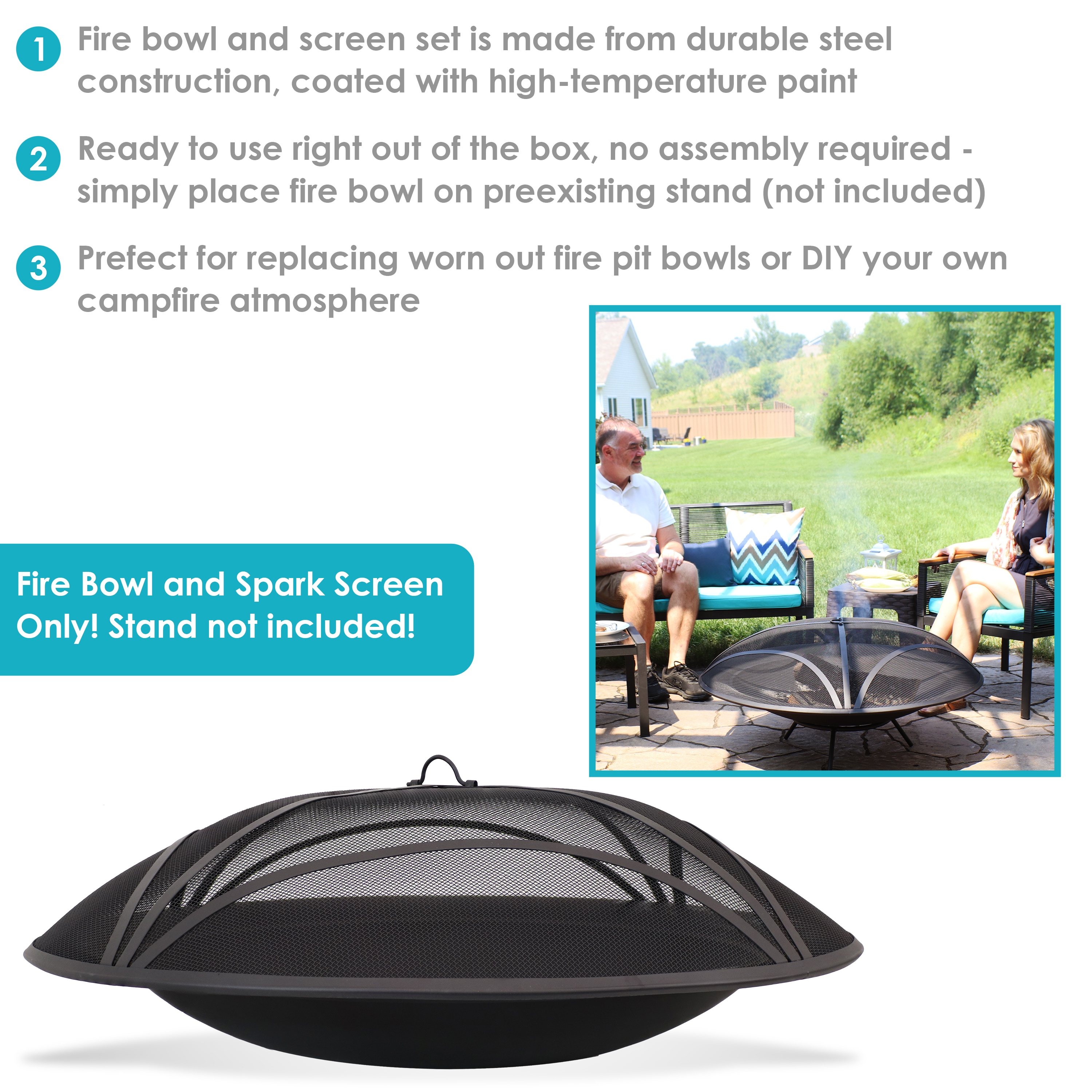 Sunnydaze Decor NB-190-913 Outdoor-Woodburning-Firepits - View #2