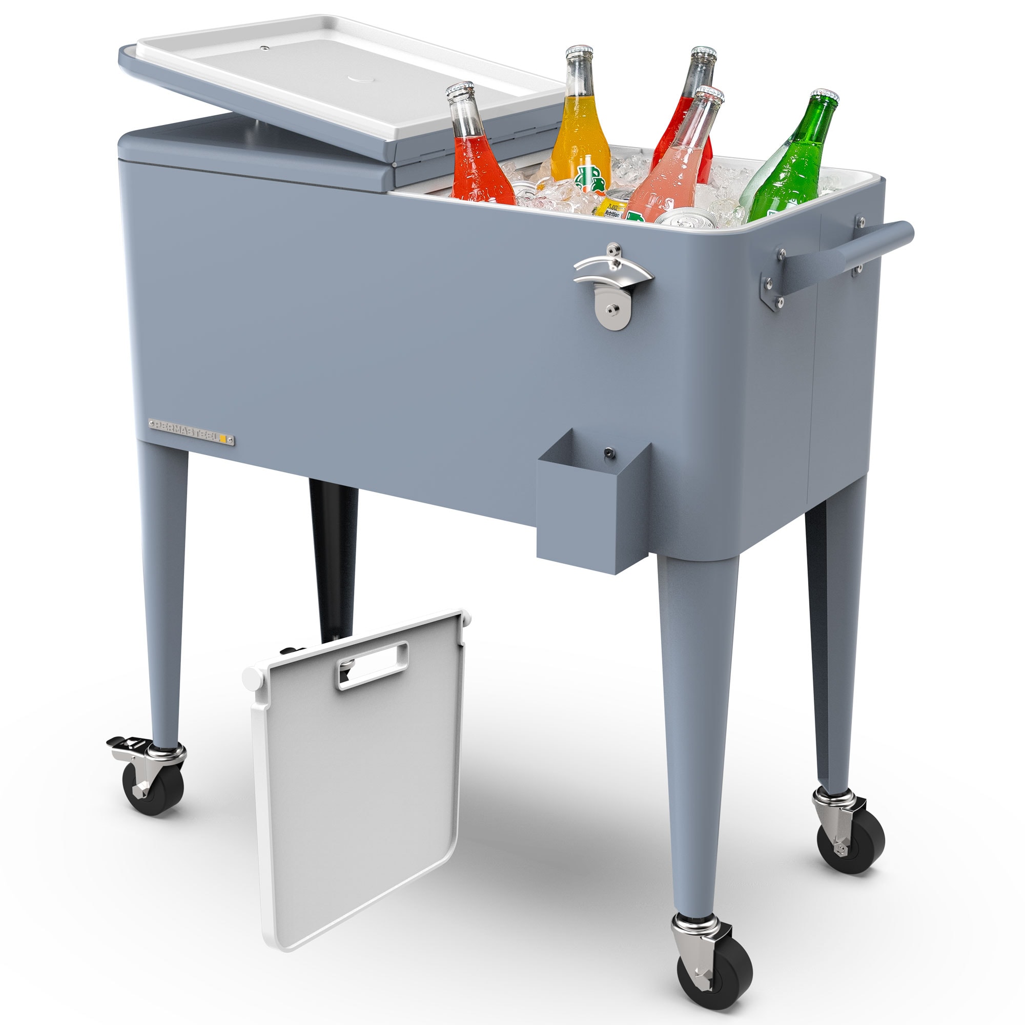 Permasteel Divider Cooler 80 Quart(s) Blue Insulated Beverage cooler