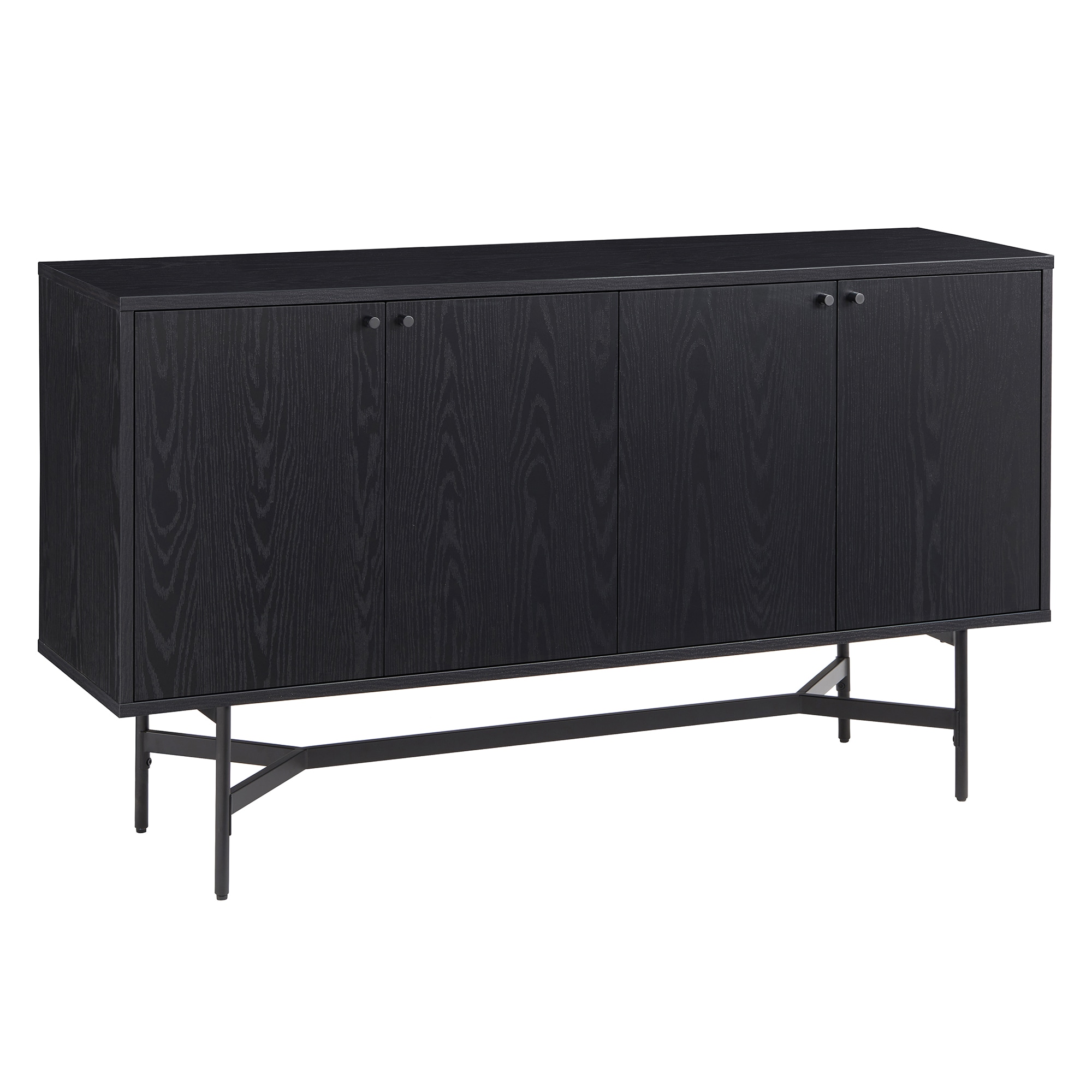 Hailey Home BF1961 Richmond Contemporary/Modern Black Grain Buffet