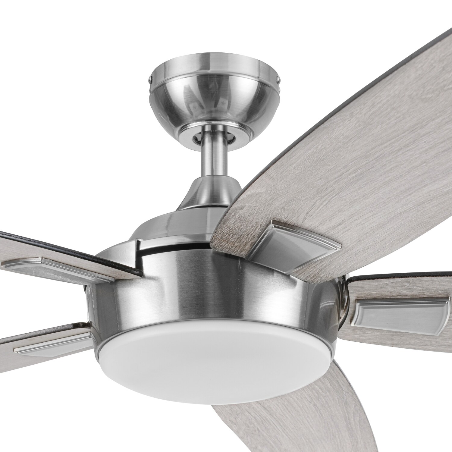 Harbor Breeze Providence Easy2Hang 52-in Brushed Nickel Color 