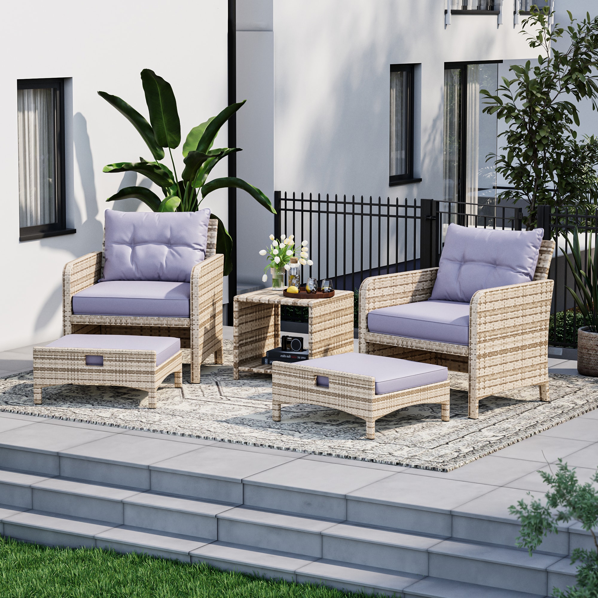 PamaPic BT-BJD5-WL1 Patio-Conversation-Sets - View #2