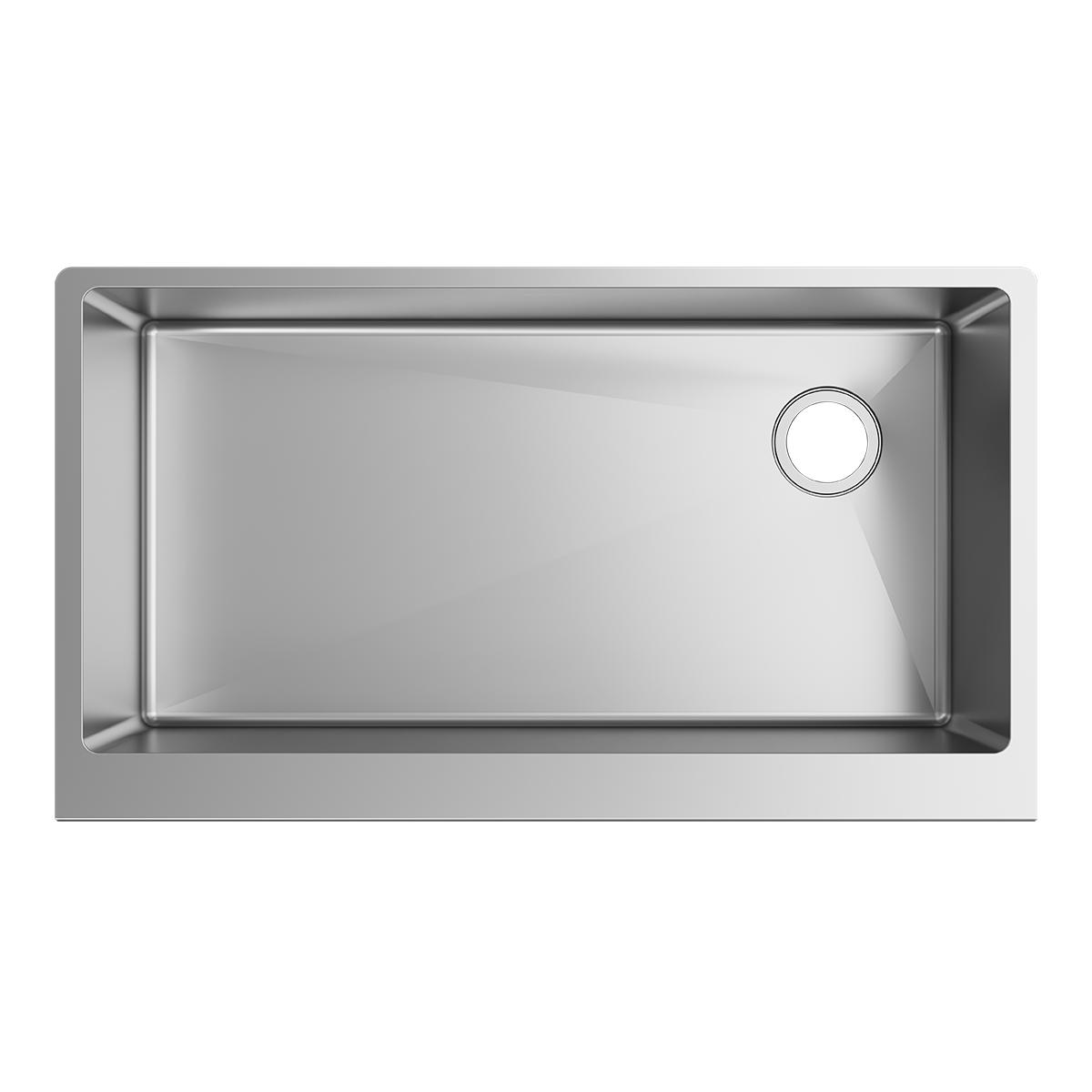 36" Stainless Steel Farmhouse Single Bowl Sink