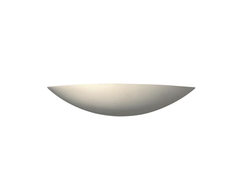 Justice Design Group CER-4210-BIS Ambiance 18.75-in W 1 -Light White Transitional Wall Sconce