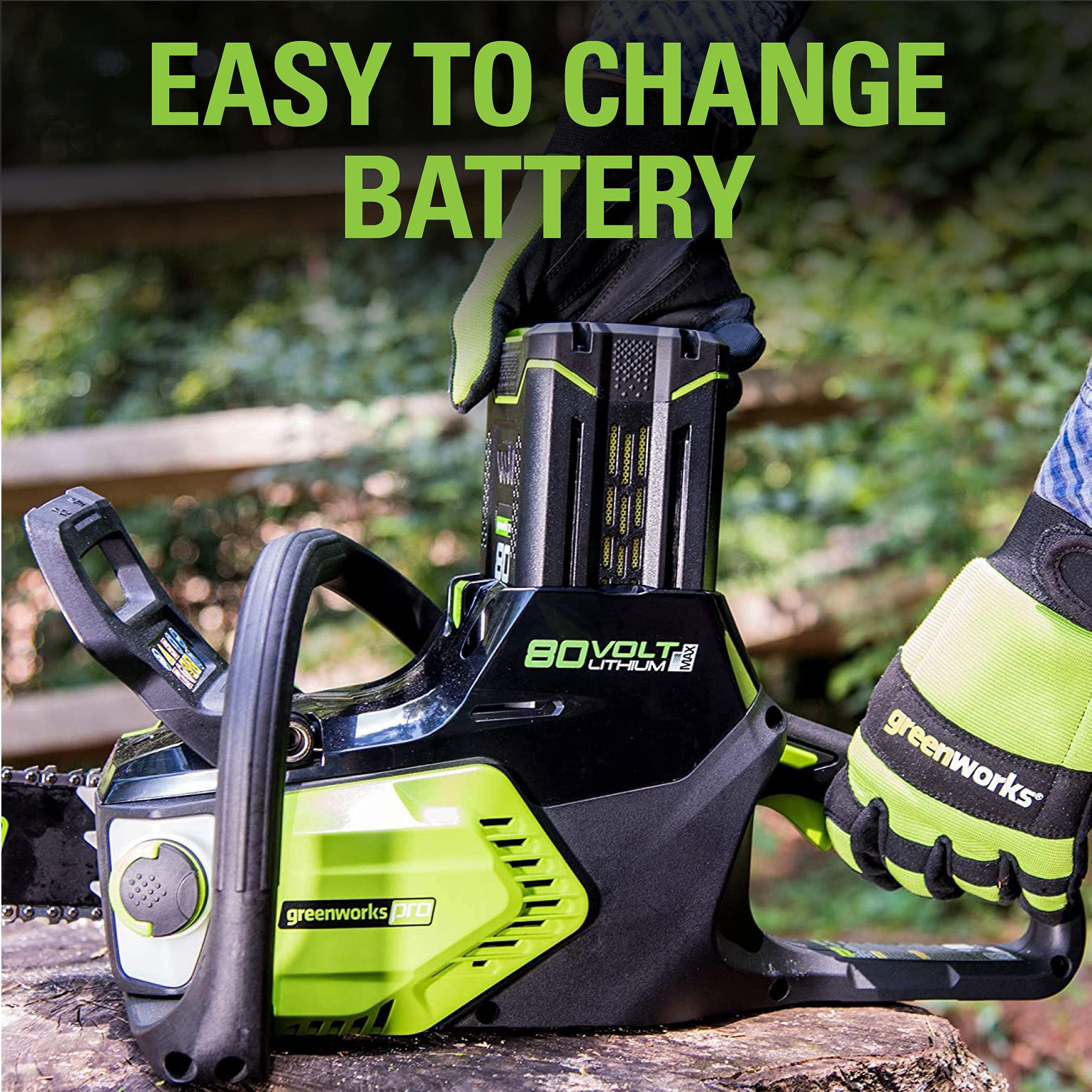 Greenworks CS80L01 Cordless-Chainsaw - View #5