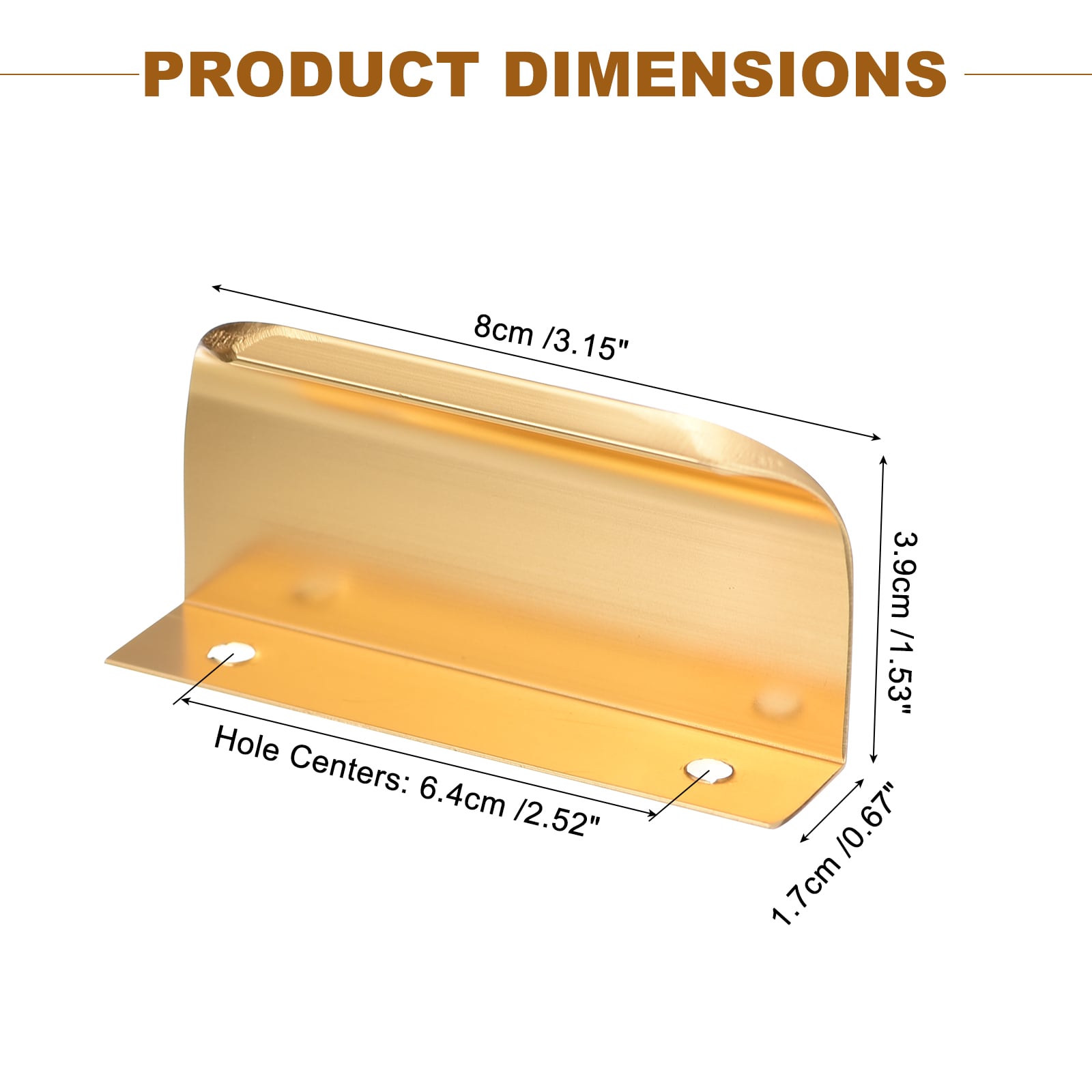 Unique Bargains S25072801UX1631 Cabinet-Pulls - View #2