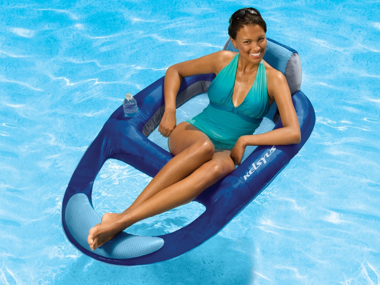 Kelsyus 2-Pack 1-Seat Blue Inflatable Lounger In The Pool Floats Department  At
