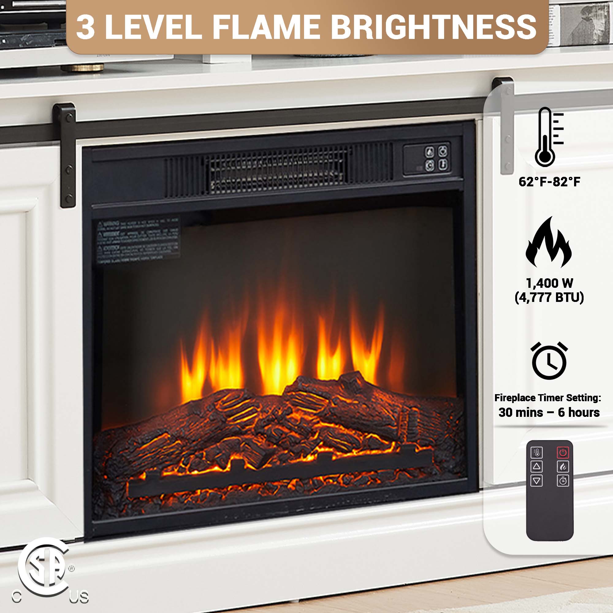 Fun Orange FUNS2TS07 Electric-Fireplaces - View #5