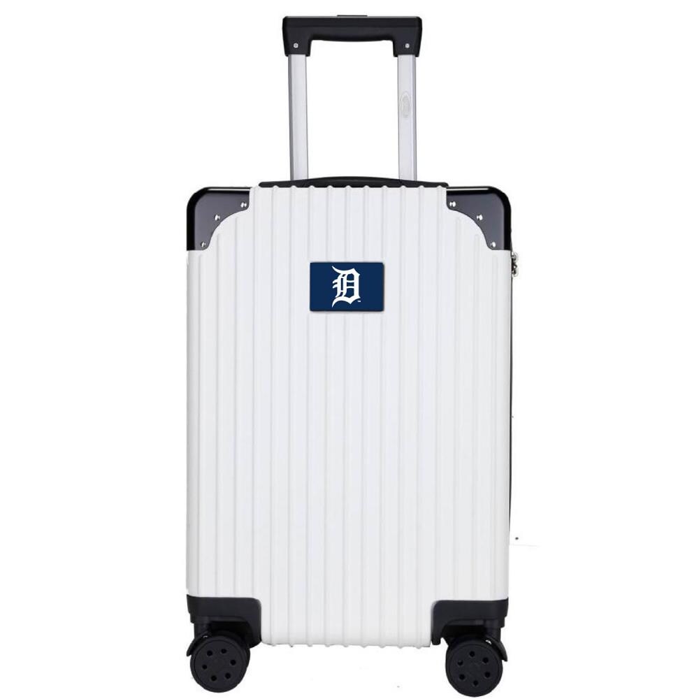 Mojo Licensing MLDEL210_WHITE MLB Detroit Tigers 23.75 x 15.5 x 9.75 White Polycarbonate Hardshell Carry-on Bag (1-Bag)