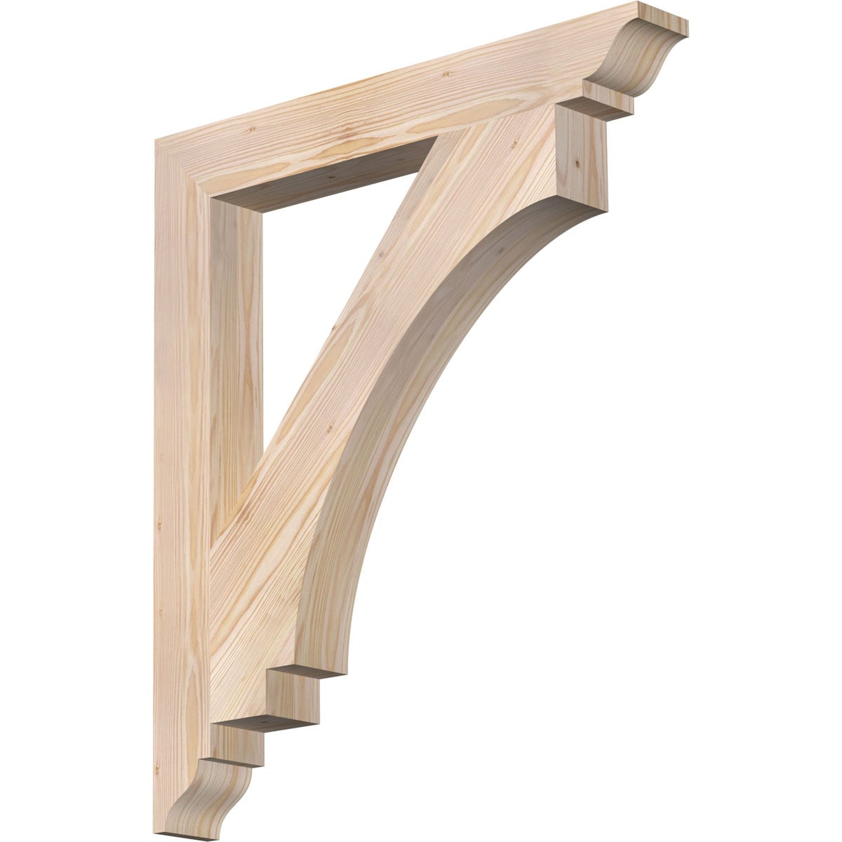 Ekena Millwork BKT04X28X32IMP01SDF Imperial traditional smooth 3-1/2-in x 28-in x 32-in Douglas fir Brown Wood Standard bracket
