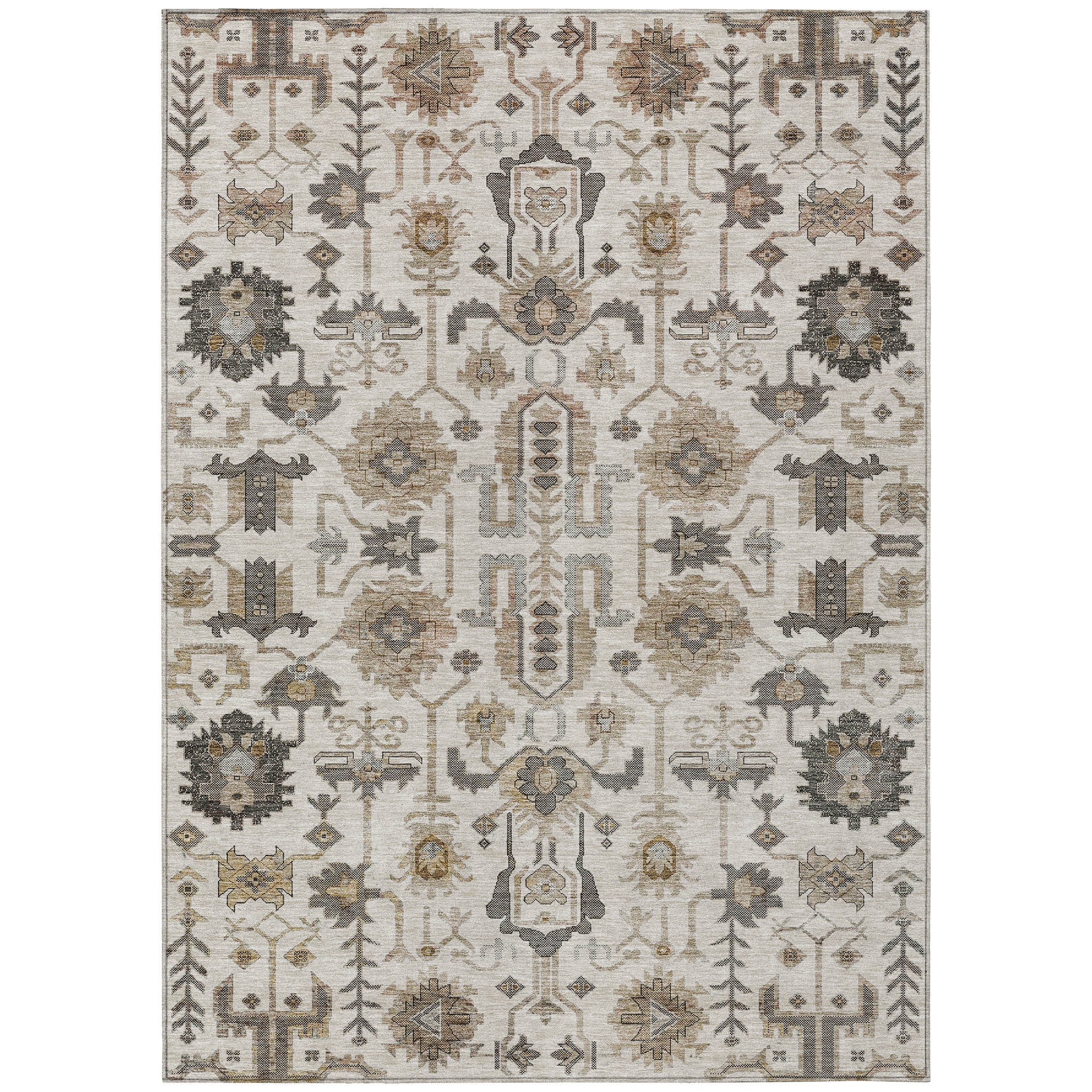 Addison Rugs ACN697IV9X12 Chantille ACN697IV 9 x 12 (ft) Polyester Ivory Rectangular Indoor/Outdoor Geometric Machine washable Area rug