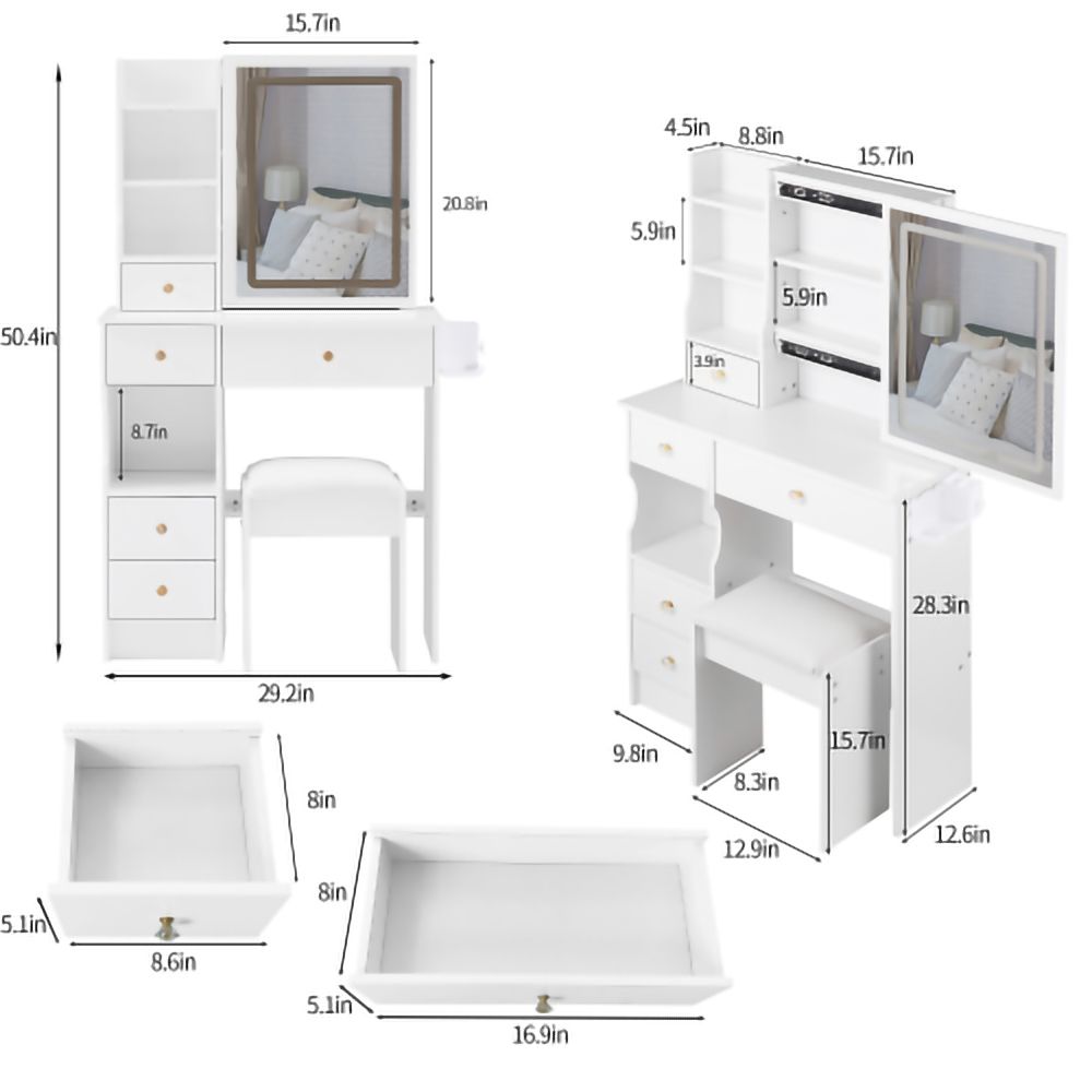 HomLux LW-W936P202461 Bedroom-Vanities - View #2