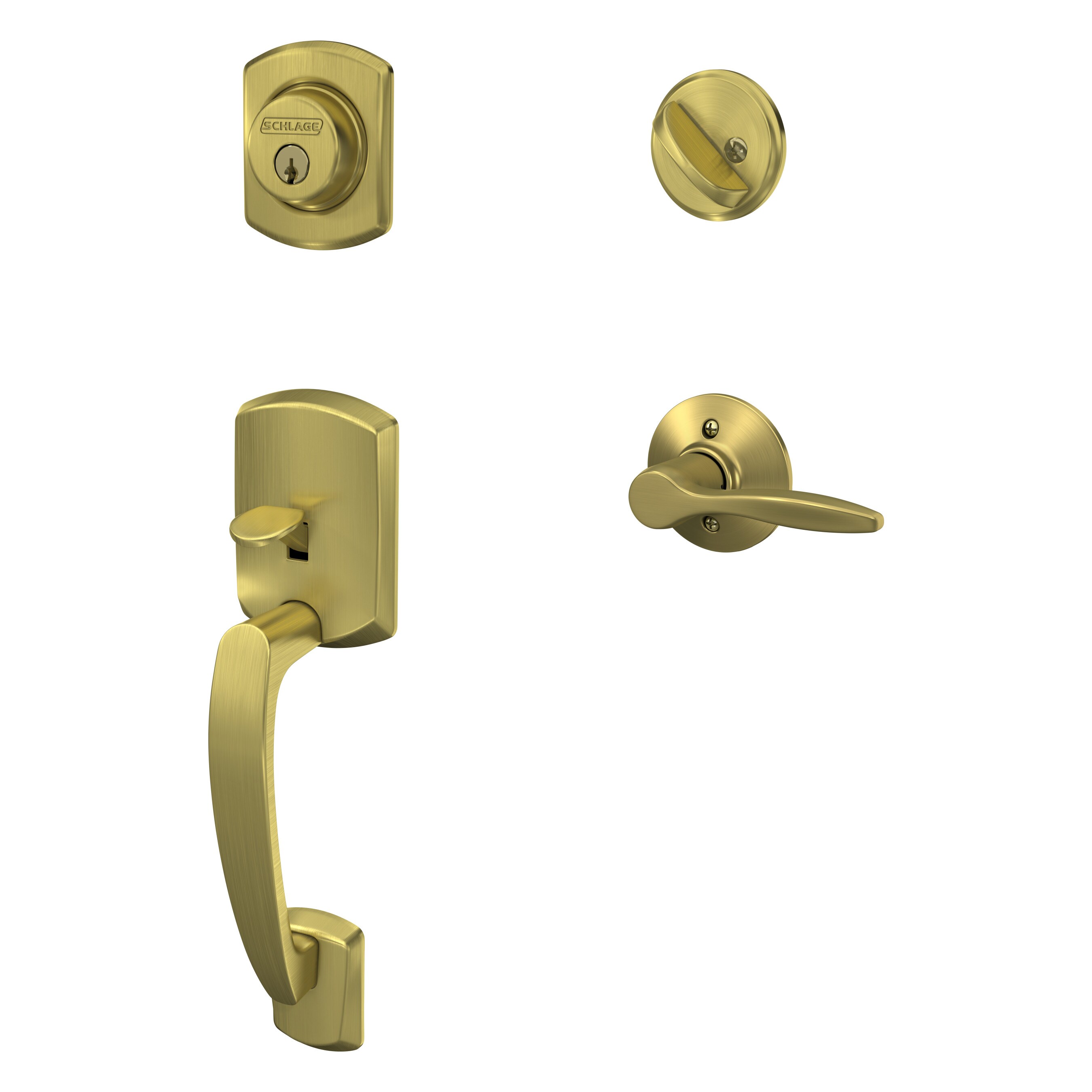 Schlage F60 GRW 608 DEL LH handlesets - View #8