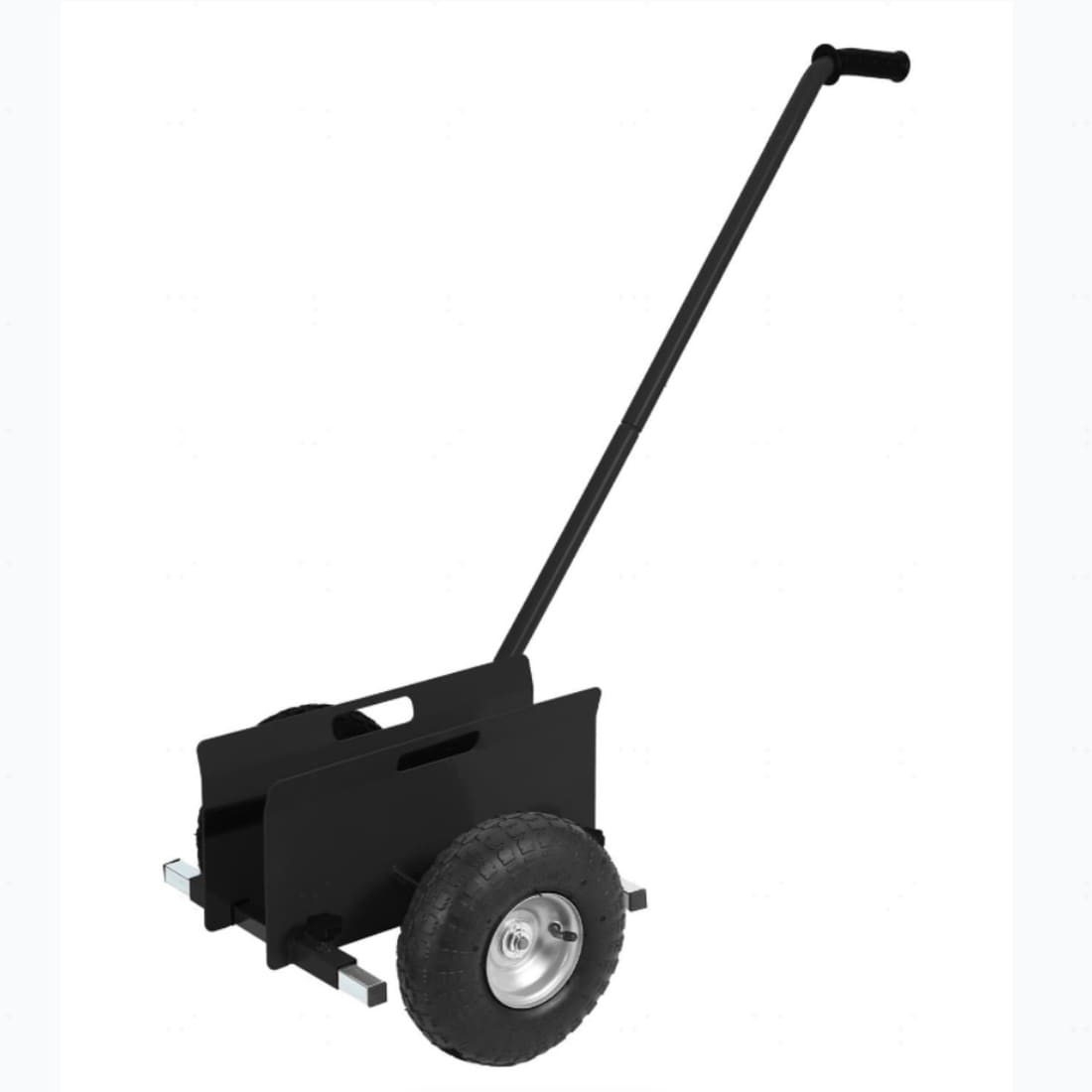 Aoile Heavy Duty Carbon Steel Panel Dolly With Handle 400 Lbs Capacity 10 Inch Solid Wheels Adjustable Clamp Material Cart