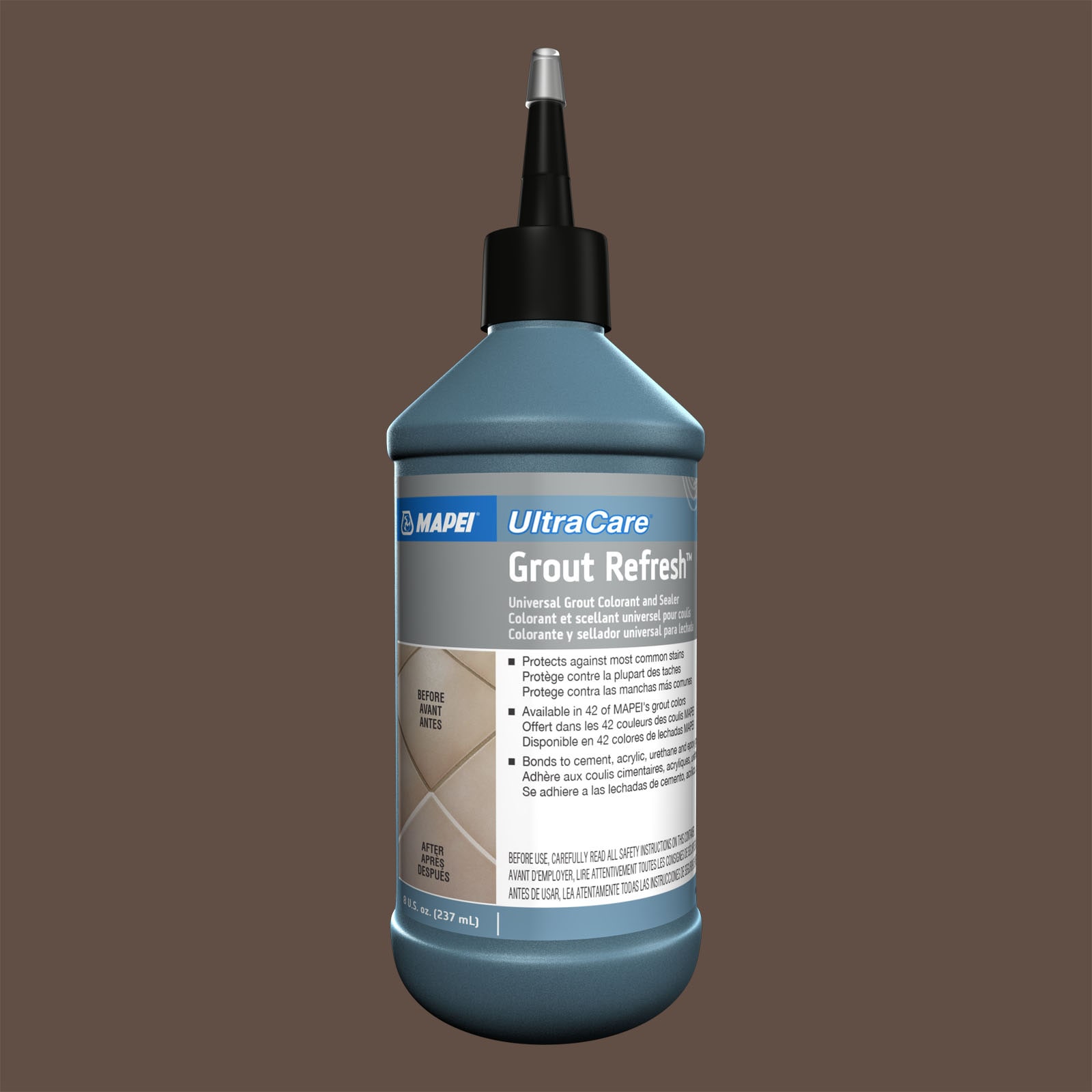 MAPEI 5LA507933 Grout Refresh 8 Fluid ounce(s) Cocoa #5079 Ceramic/porcelain tile Grout sealer