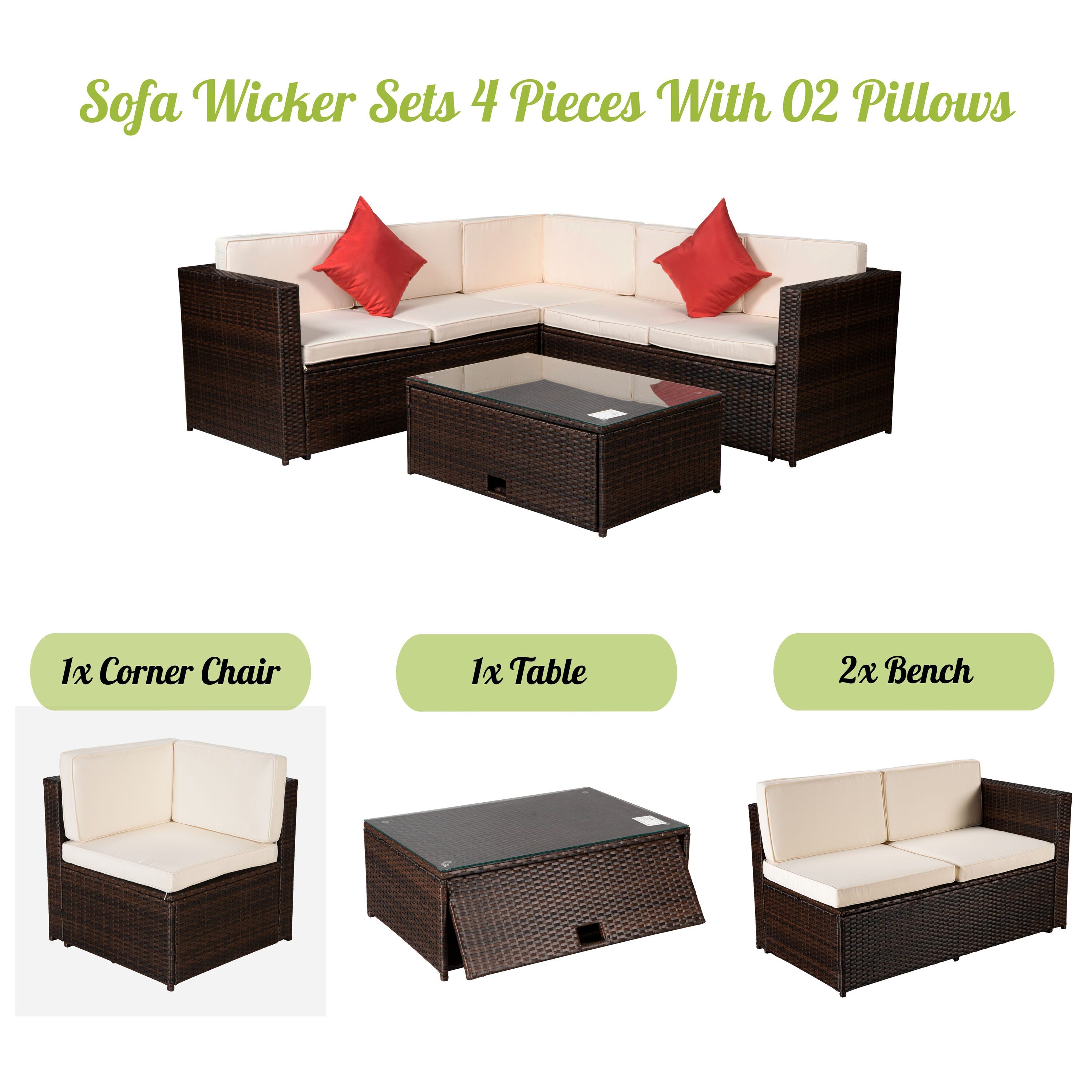 Flynama YC-V-W685-S00001 Patio-Conversation-Sets - View #5