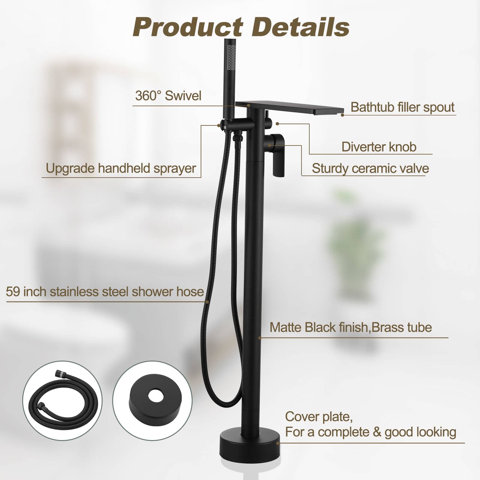 ARCORA AR9204000B Roman-Tub-Faucets - View #5