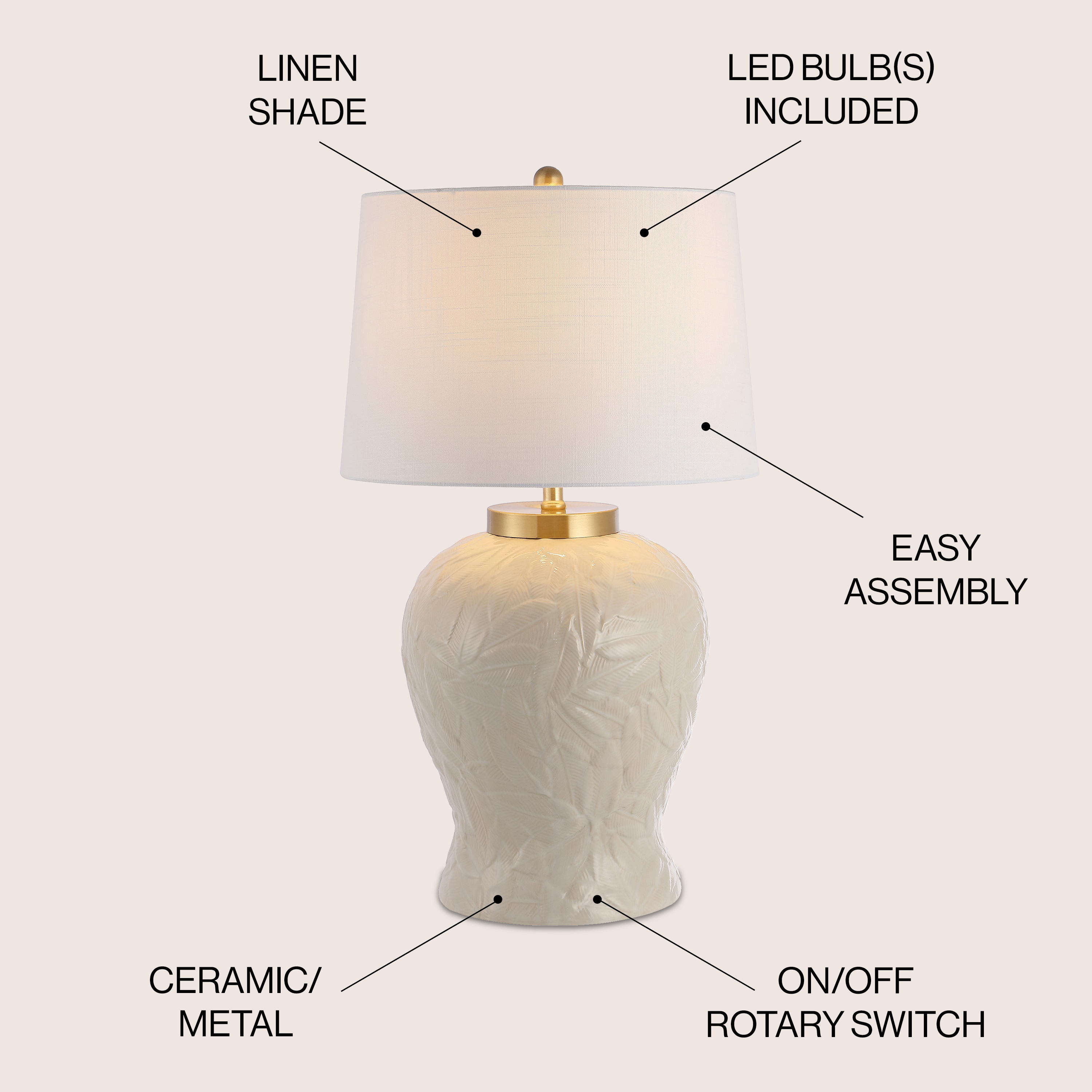 JONATHAN  Y JYL6617A Table-Lamps - View #3