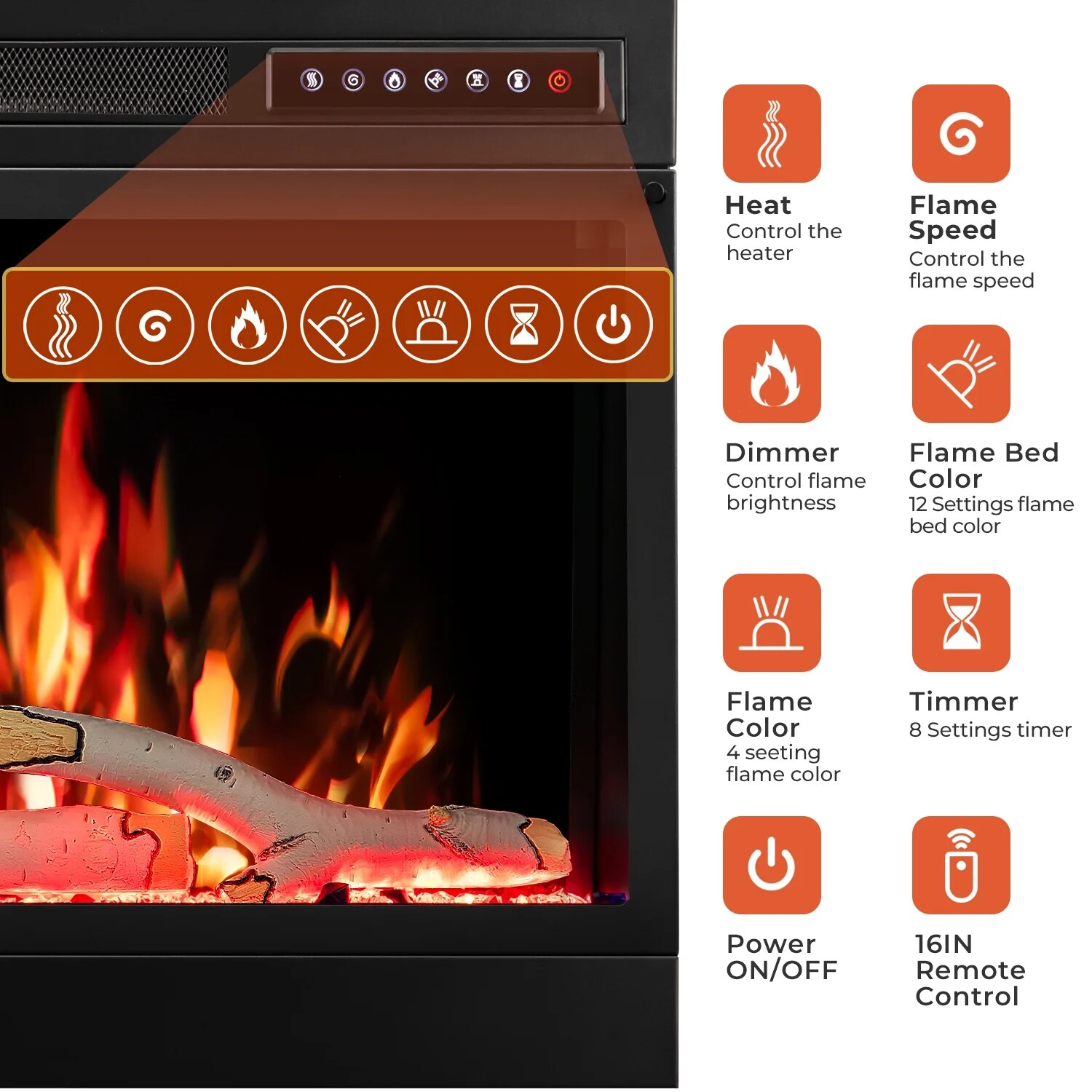 Antarctic Star LSAS-SM0128B Electric-Fireplaces - View #7