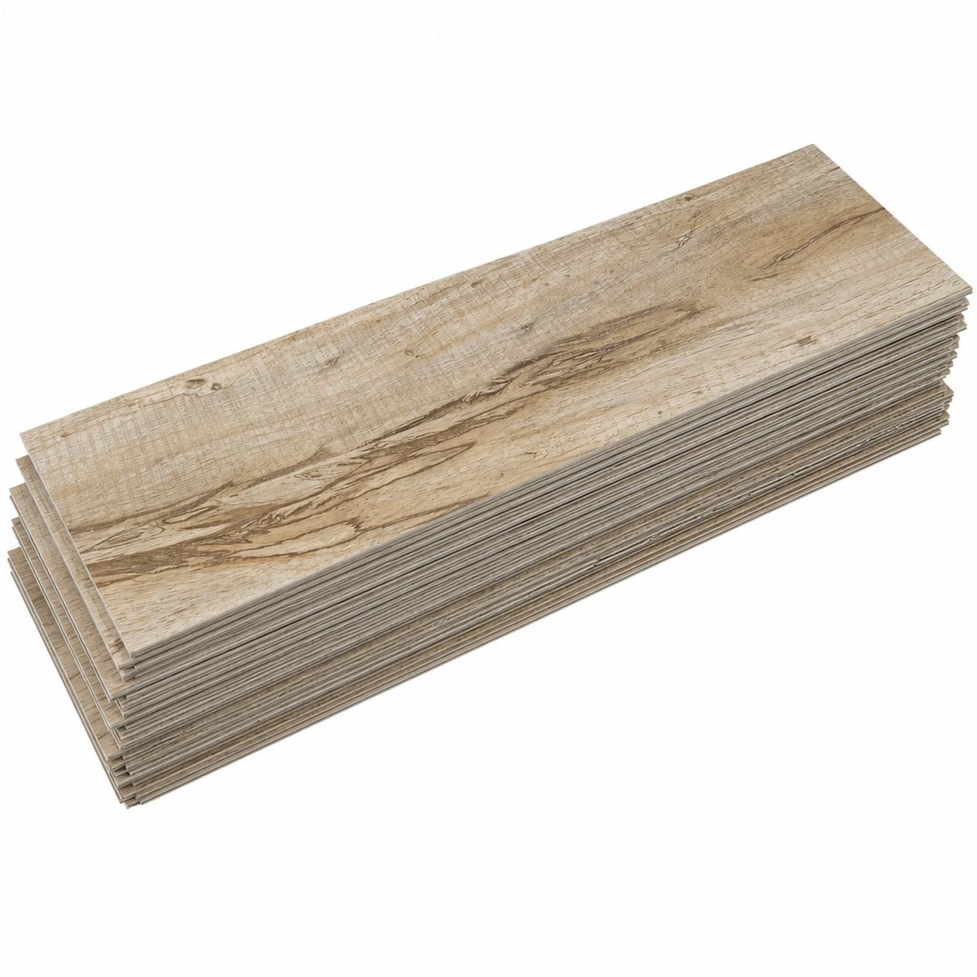 Numhew 36in L 6in W 36-Pack Natural Wood Peel and Stick Vinyl Floor Tile