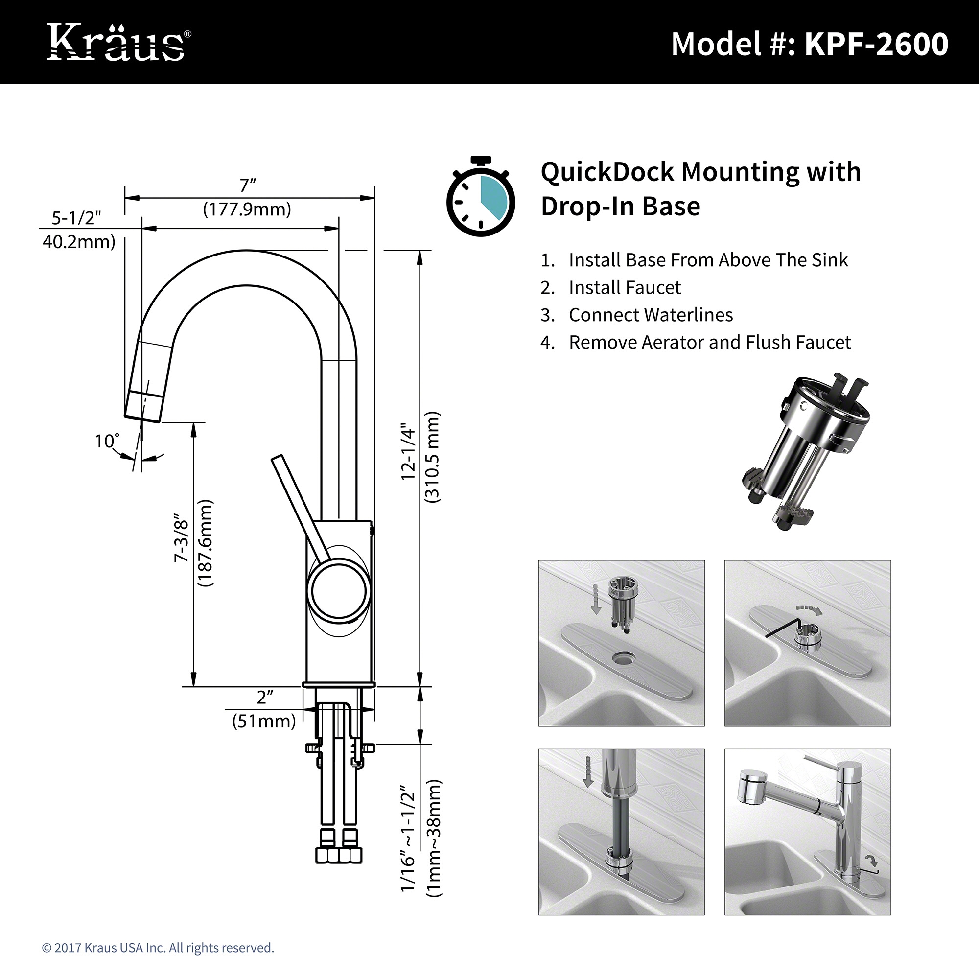Kraus KPF-2600CH Kitchen-Faucets - View #3