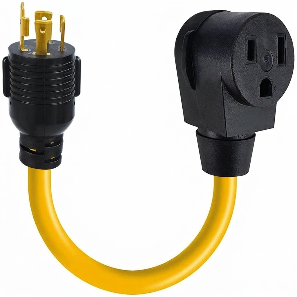 Etokfoks  30 Amp to 50 Amp Generator to Welder Adapter Cord NEMA L14 30P 4 Prong Male to 6 50R 3 Prong Female 1 5FT